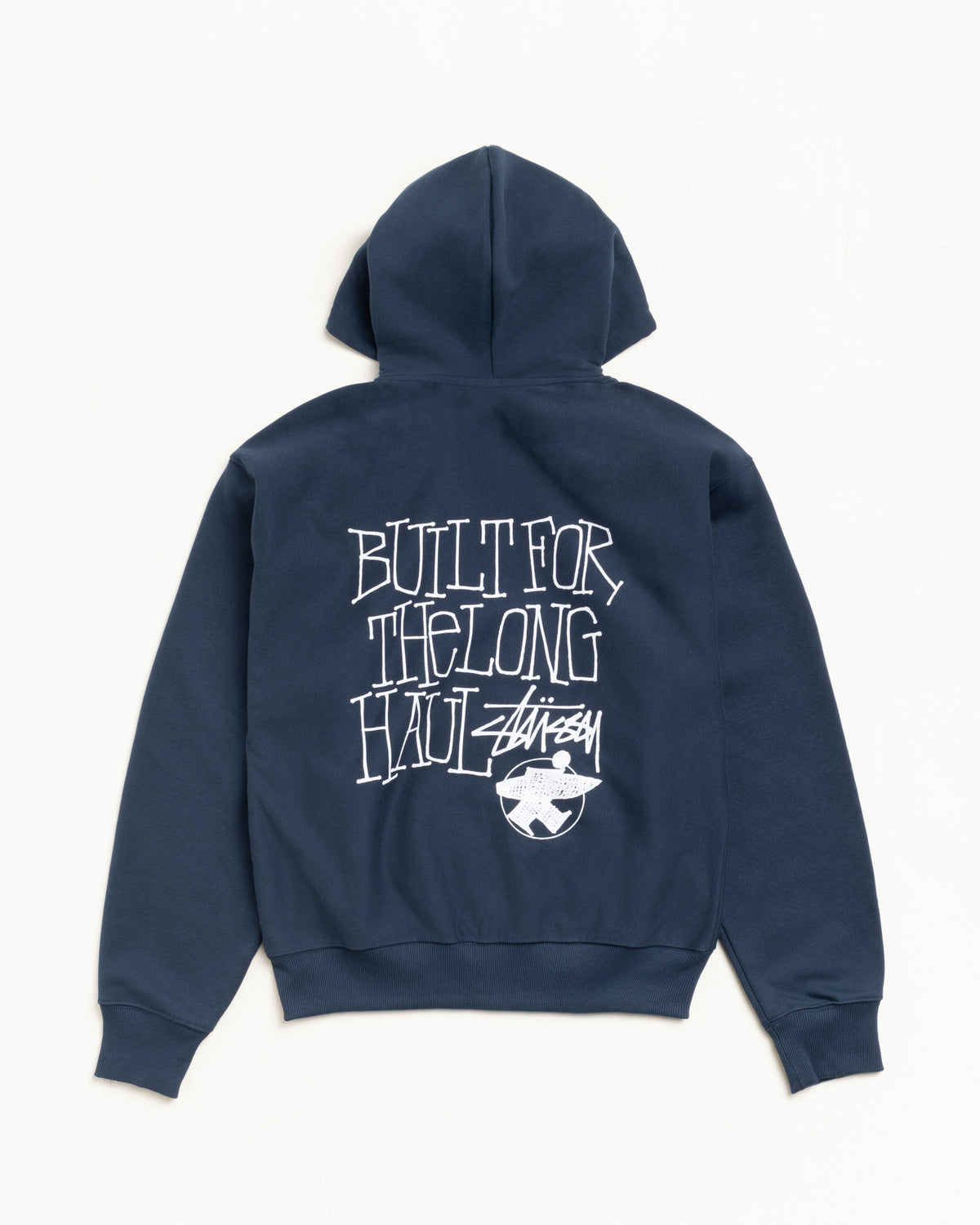 Long Haul Zip Hoodie – Navy | Sweats | Stüssy