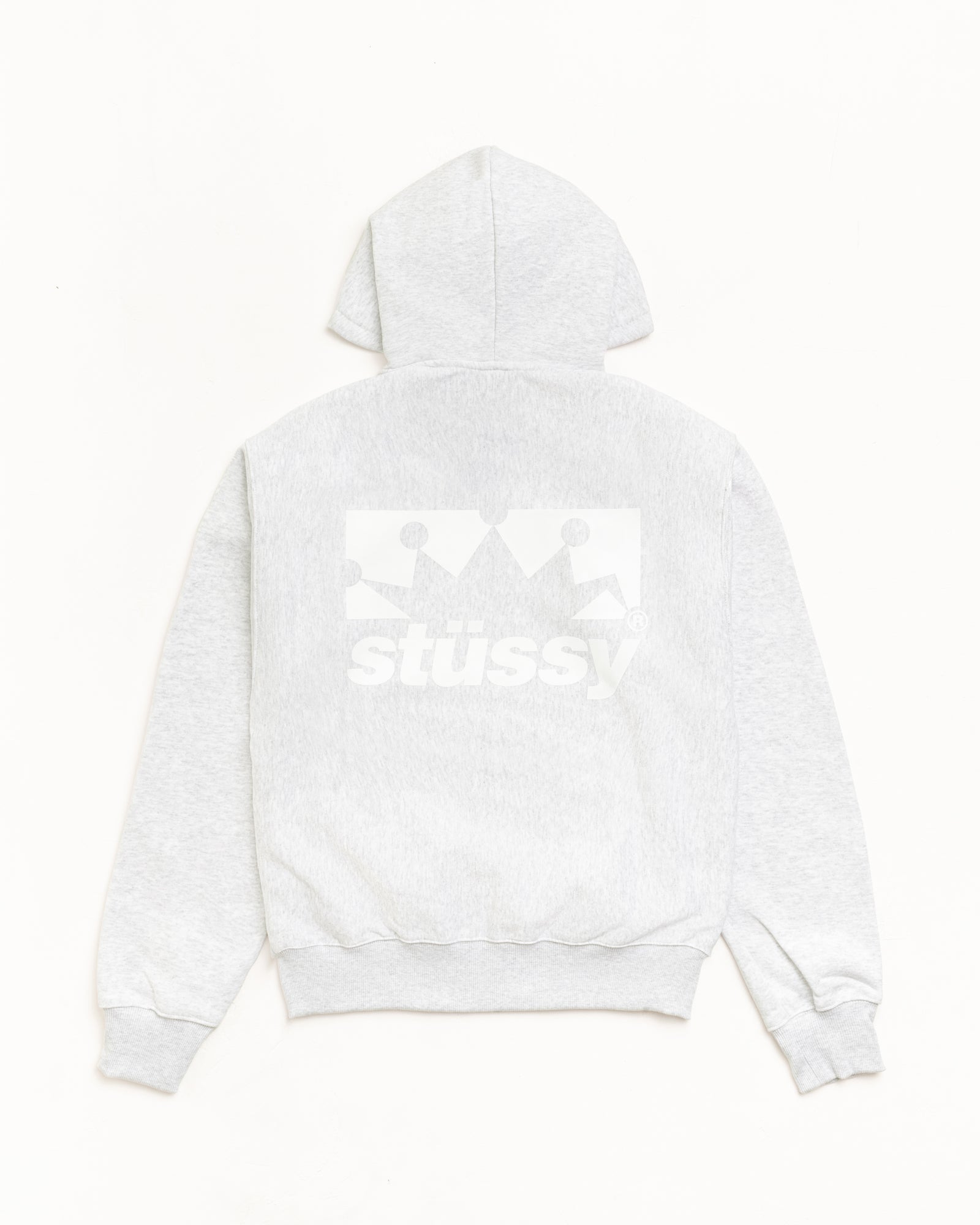 Box Crown Zip Hoodie – Ash Heather | Sweats | Stüssy