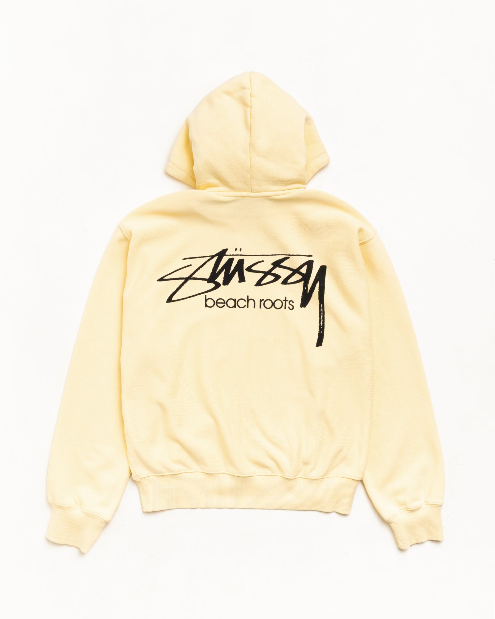 Beach Roots Zip Hoodie Garment Dyed – Gold | Sweats | Stüssy
