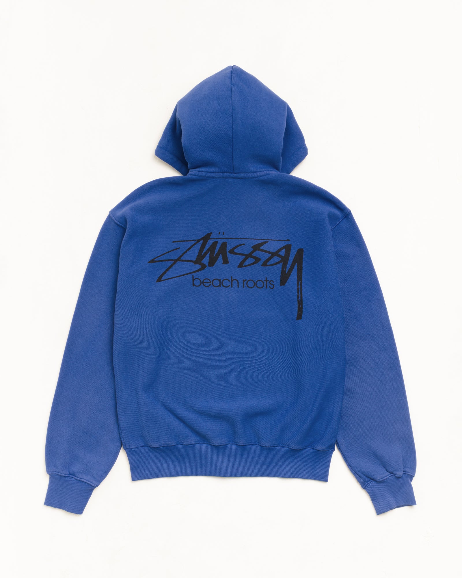 Beach Roots Zip Hoodie Garment Dyed – Indigo | Sweats | Stüssy