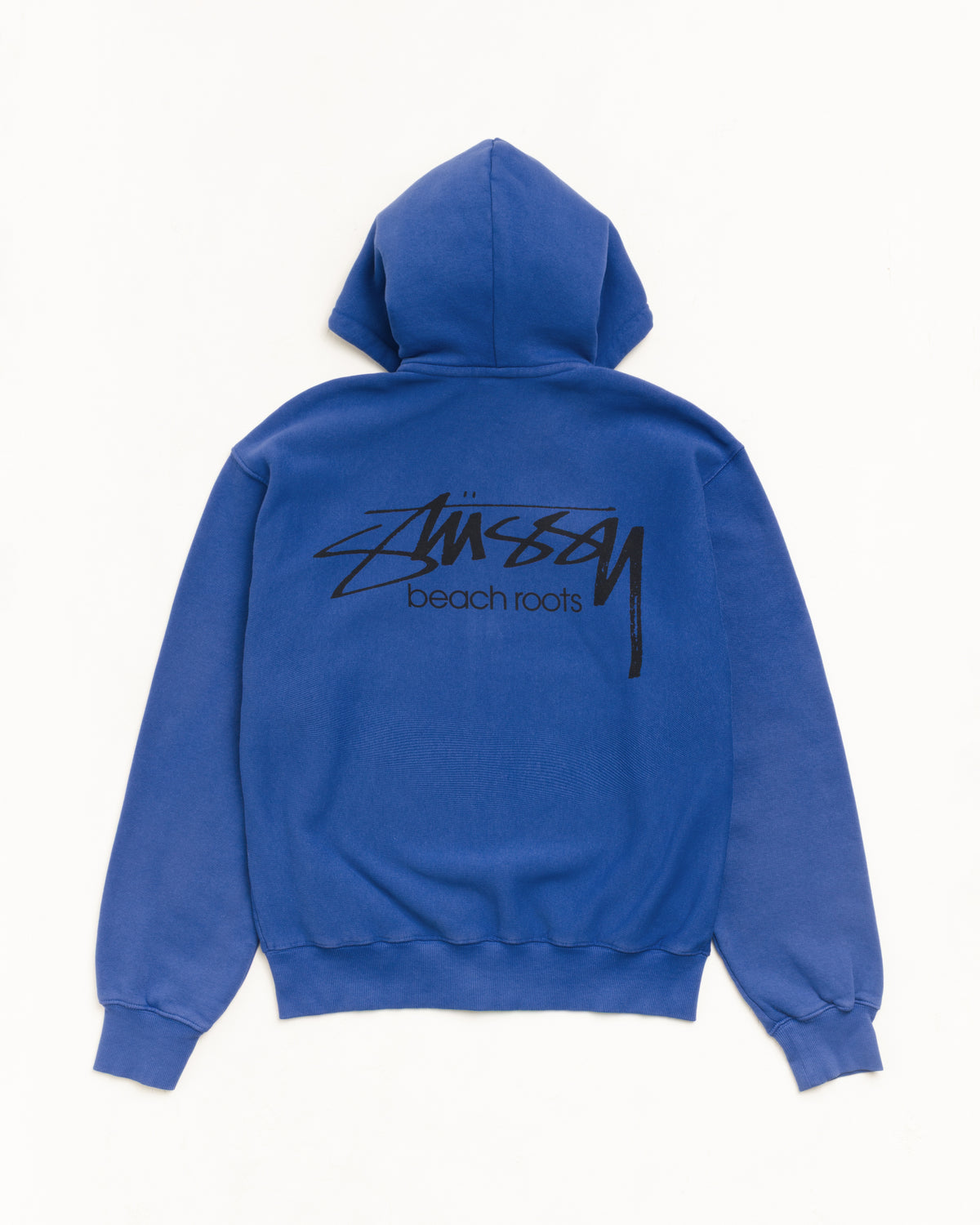 Beach Roots Zip Hoodie Garment Dyed – Indigo | Sweats | Stüssy