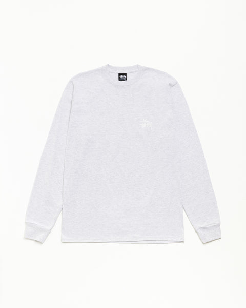 Basic Stüssy LS Tee Unisex Long Sleeve in Ash Heather