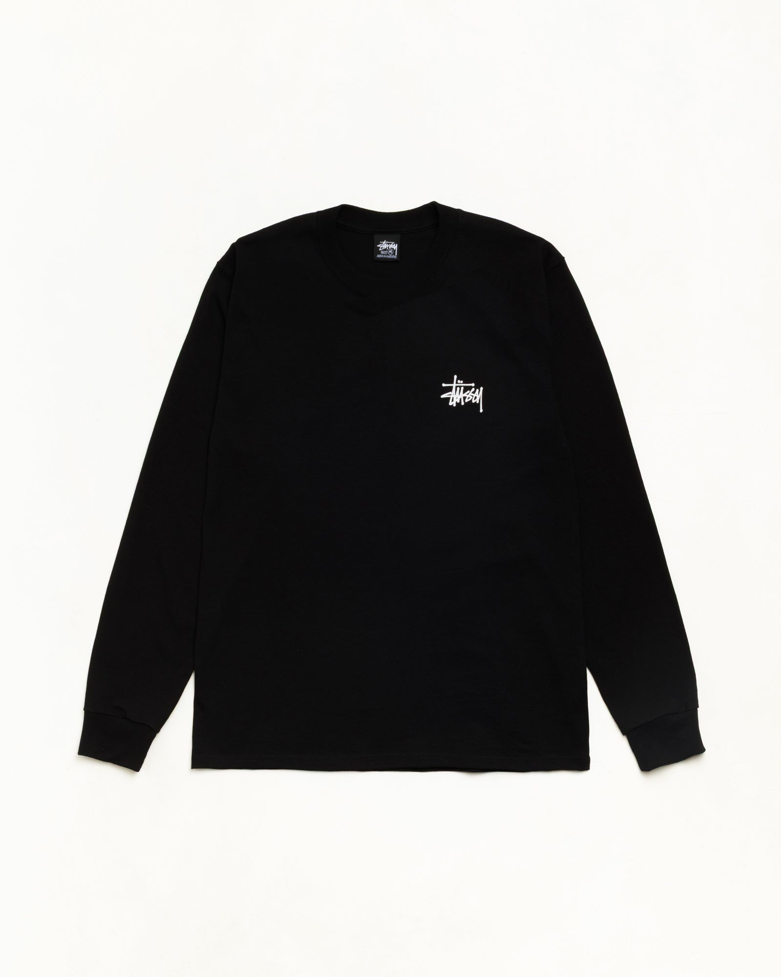 Basic Stüssy LS Tee Tee in Black