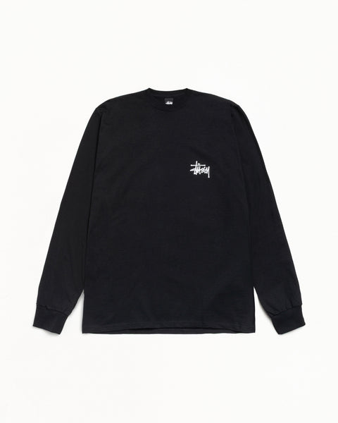 Basic Stussy Ls Tee Mens Long Sleeve In Black