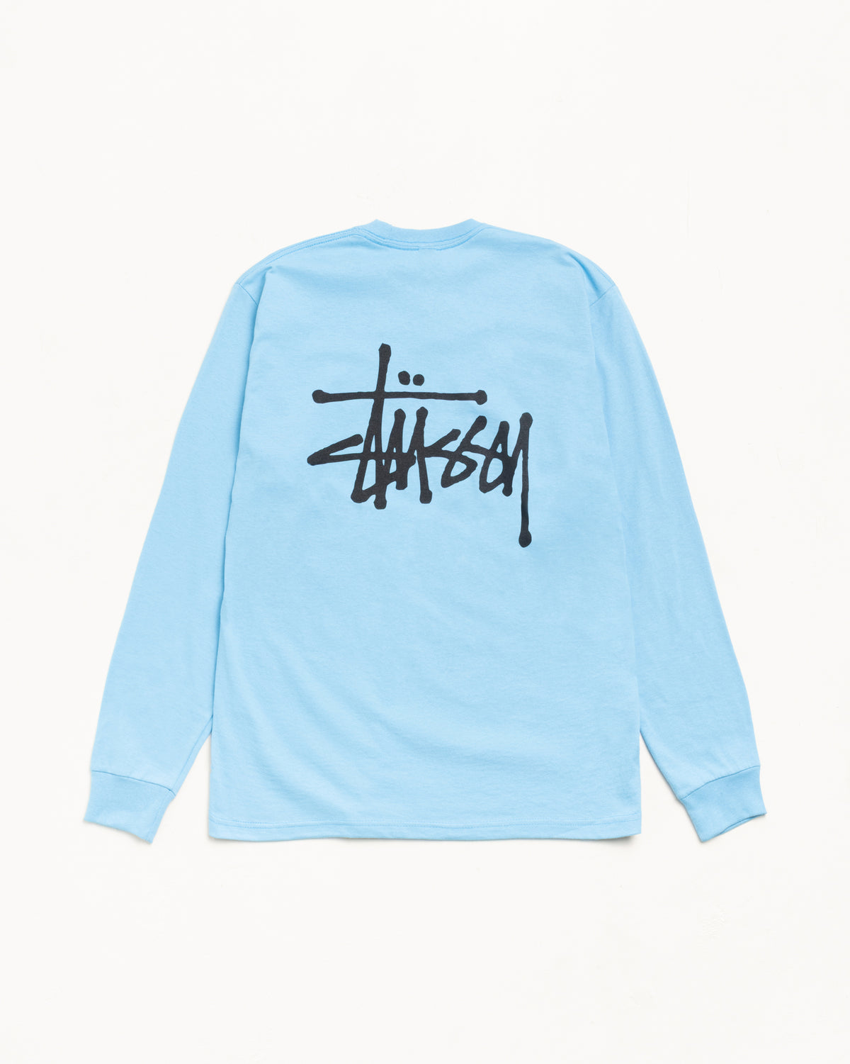 Basic Stüssy LS Tee – Sky Blue | Tees | Stüssy
