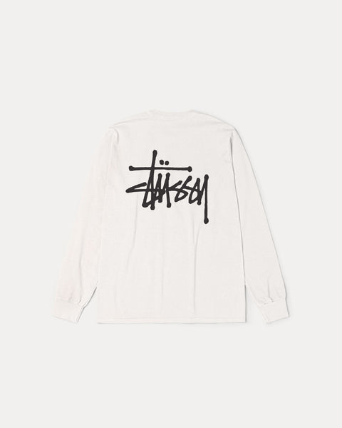 Basic Stüssy LS Tee Pigment Dyed – Natural | Tees | Stüssy