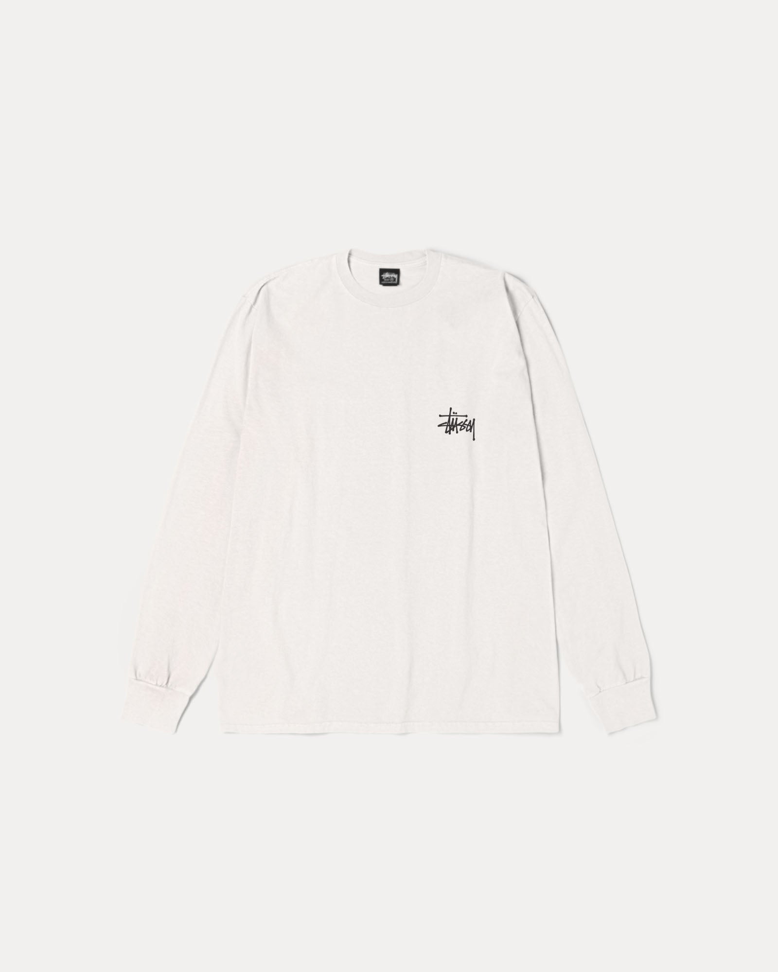 公式25SS BASIC STUSSY PIGMENT DYED ロンT白　M Basic Stüssy LS Tee Pigment Dyed – Natural | Tees | Stüssy