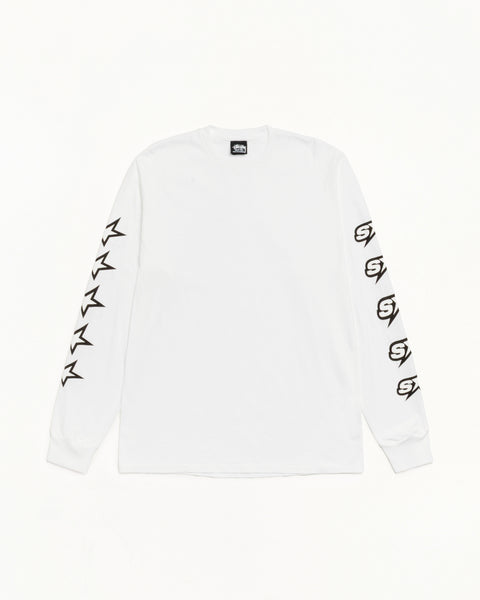Speedway Ls Tee Mens Long Sleeve In White