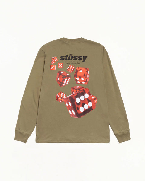 Rollers Ls Tee Mens Long Sleeve In Olive