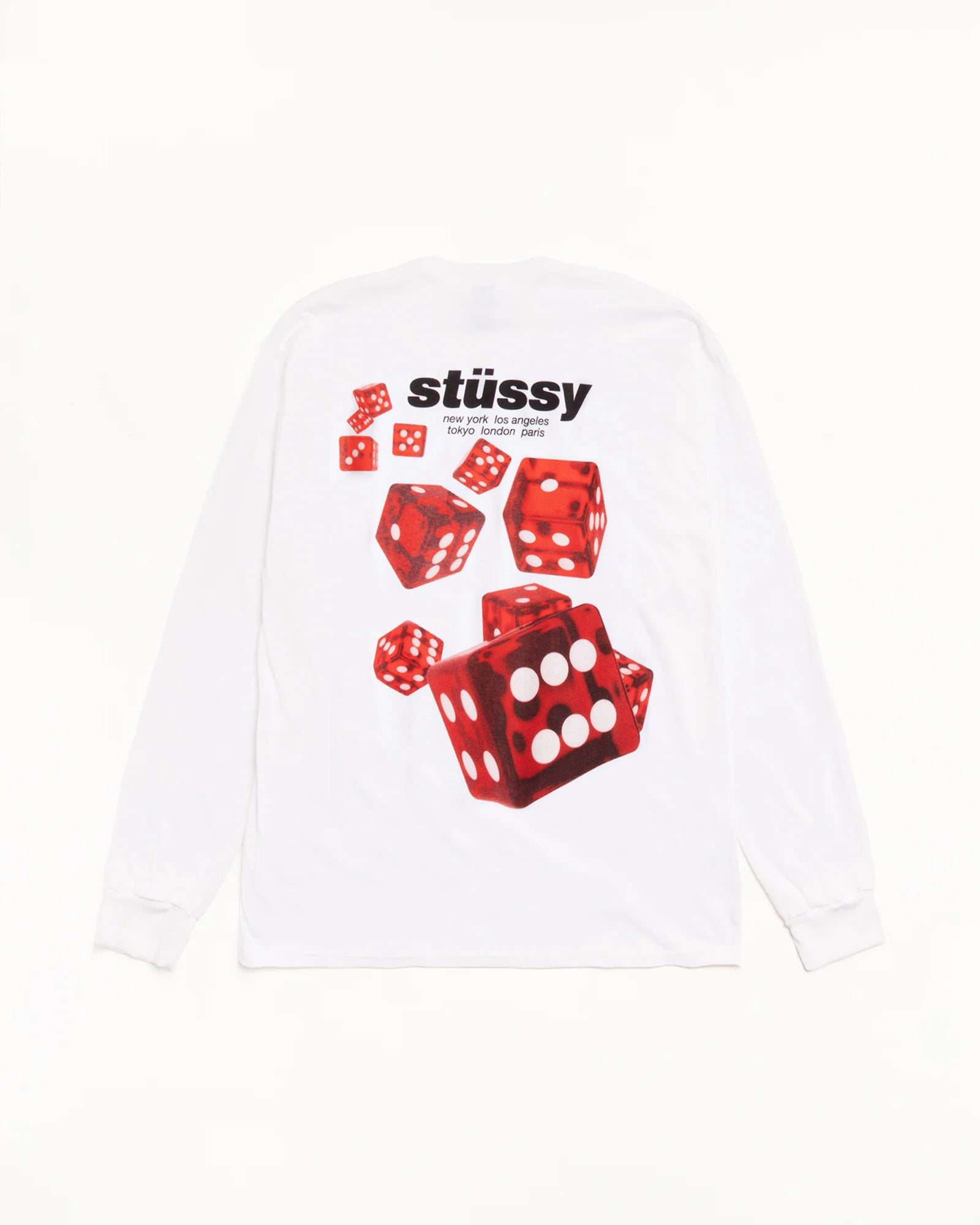 Rollers Ls Tee – White | Tees | Stüssy