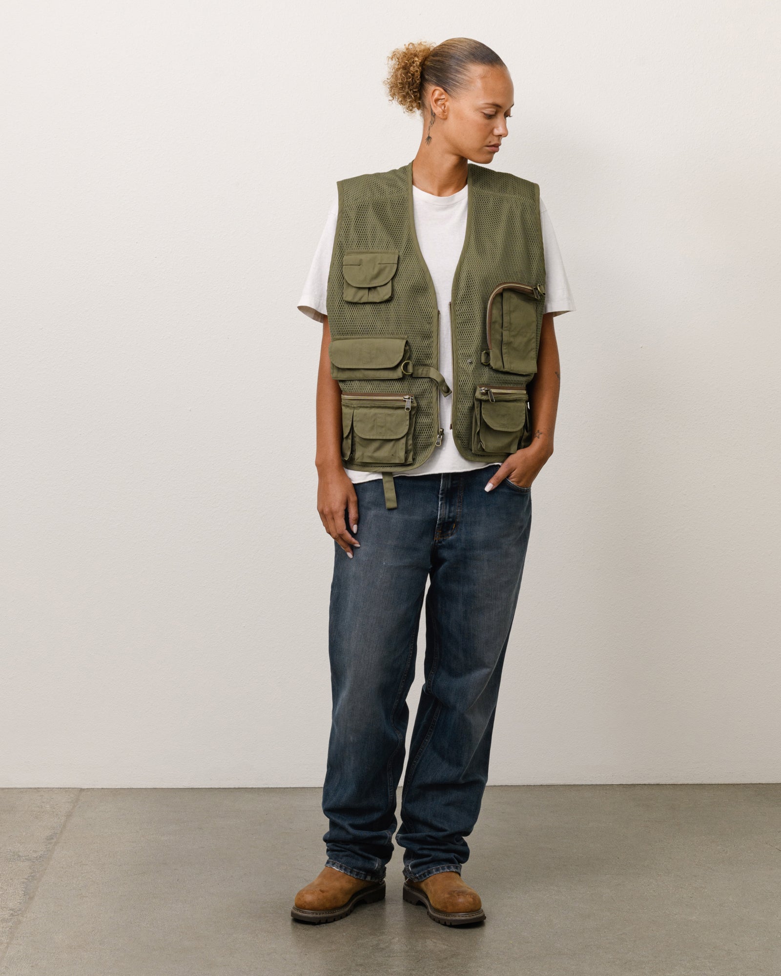 Denim Tears Fishing Vest – Green | Outerwear | Stüssy