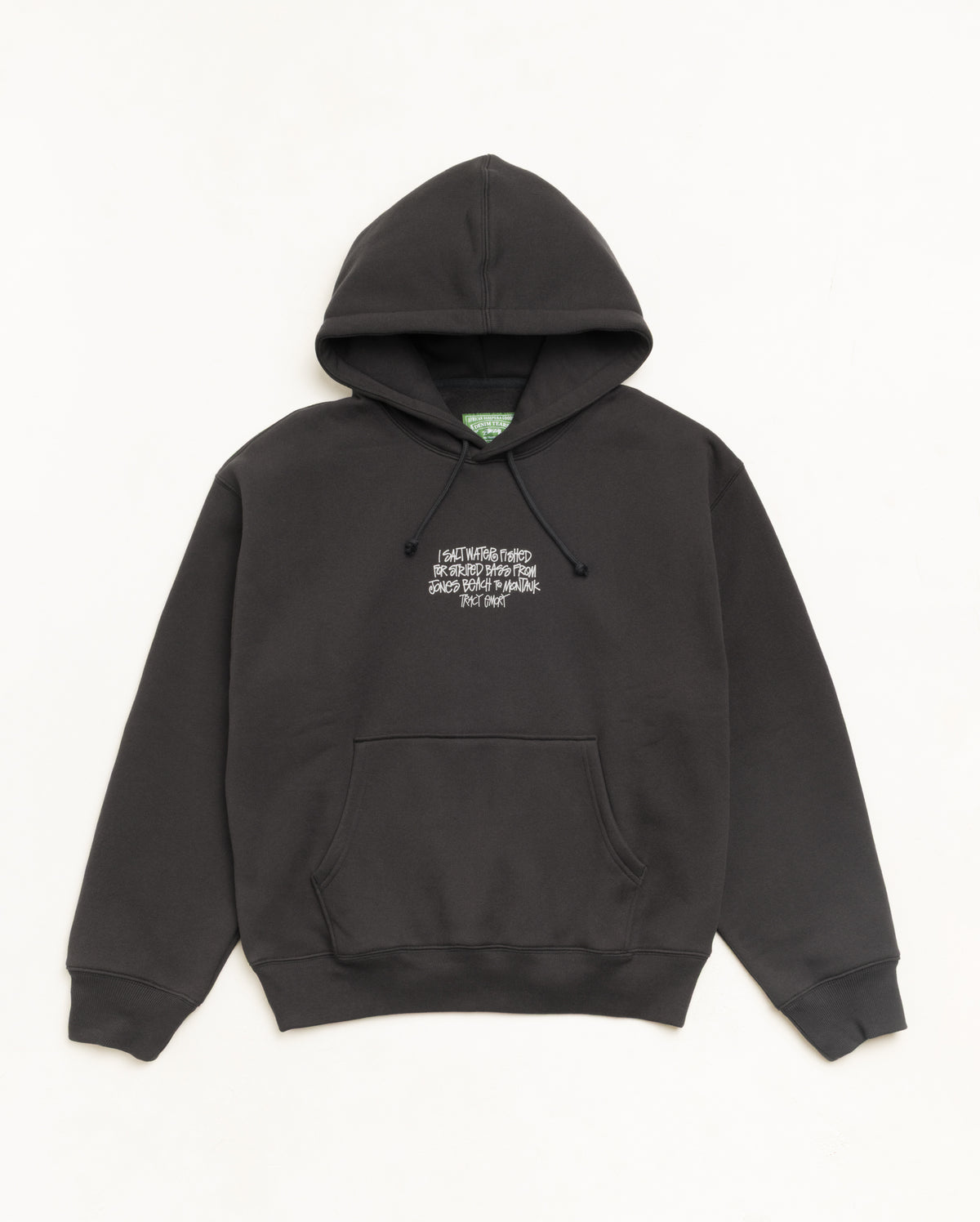 Stussy Tears Pullover Hoodie Unisex Long Sleeve In Black