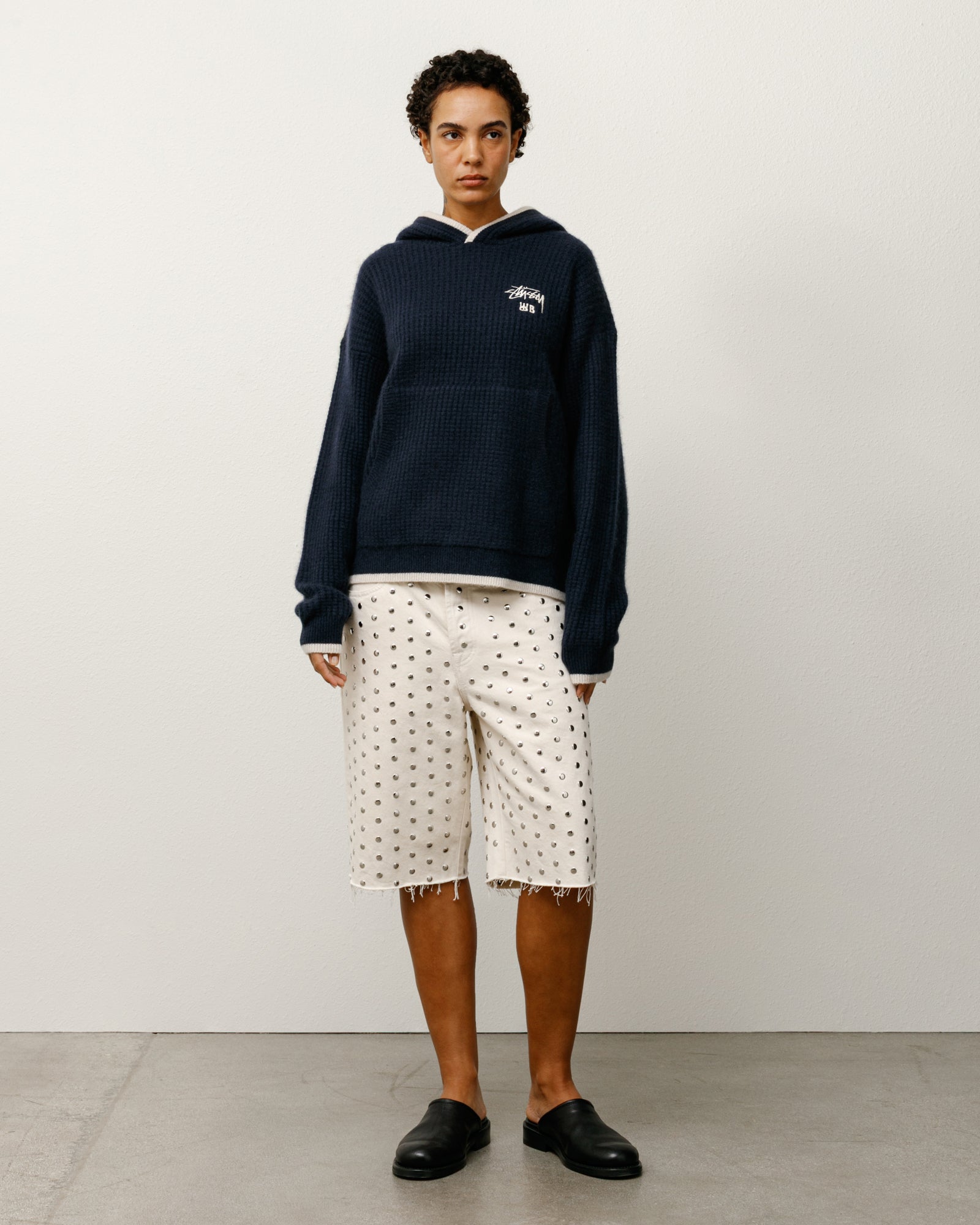 Wales Bonner Studded Short – Ivory | Bottoms | Stüssy Wales Bonner Studded Short – Ivory | Bottoms | Stüssy