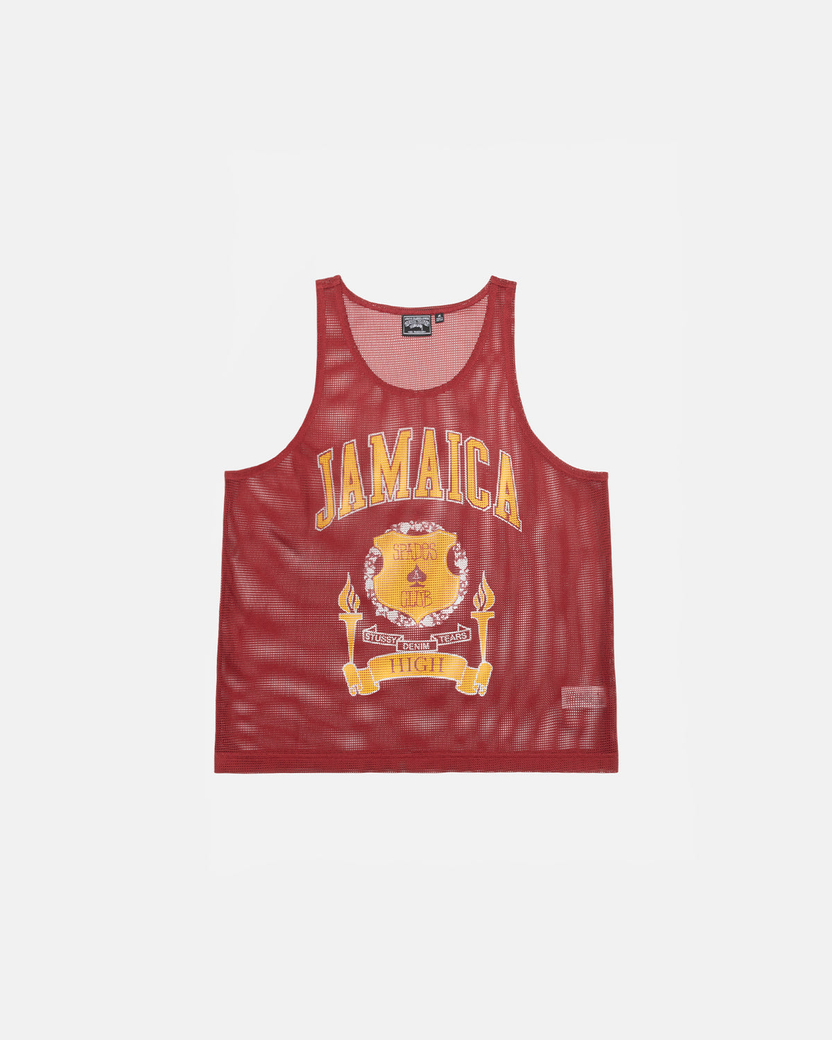 Stüssy & Denim Tears Mesh Tank in cardinal – Stüssy