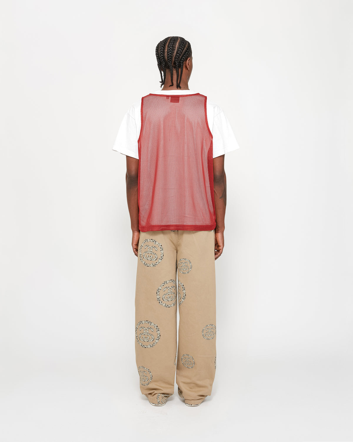 Stüssy & Denim Tears Mesh Tank in cardinal – Stüssy