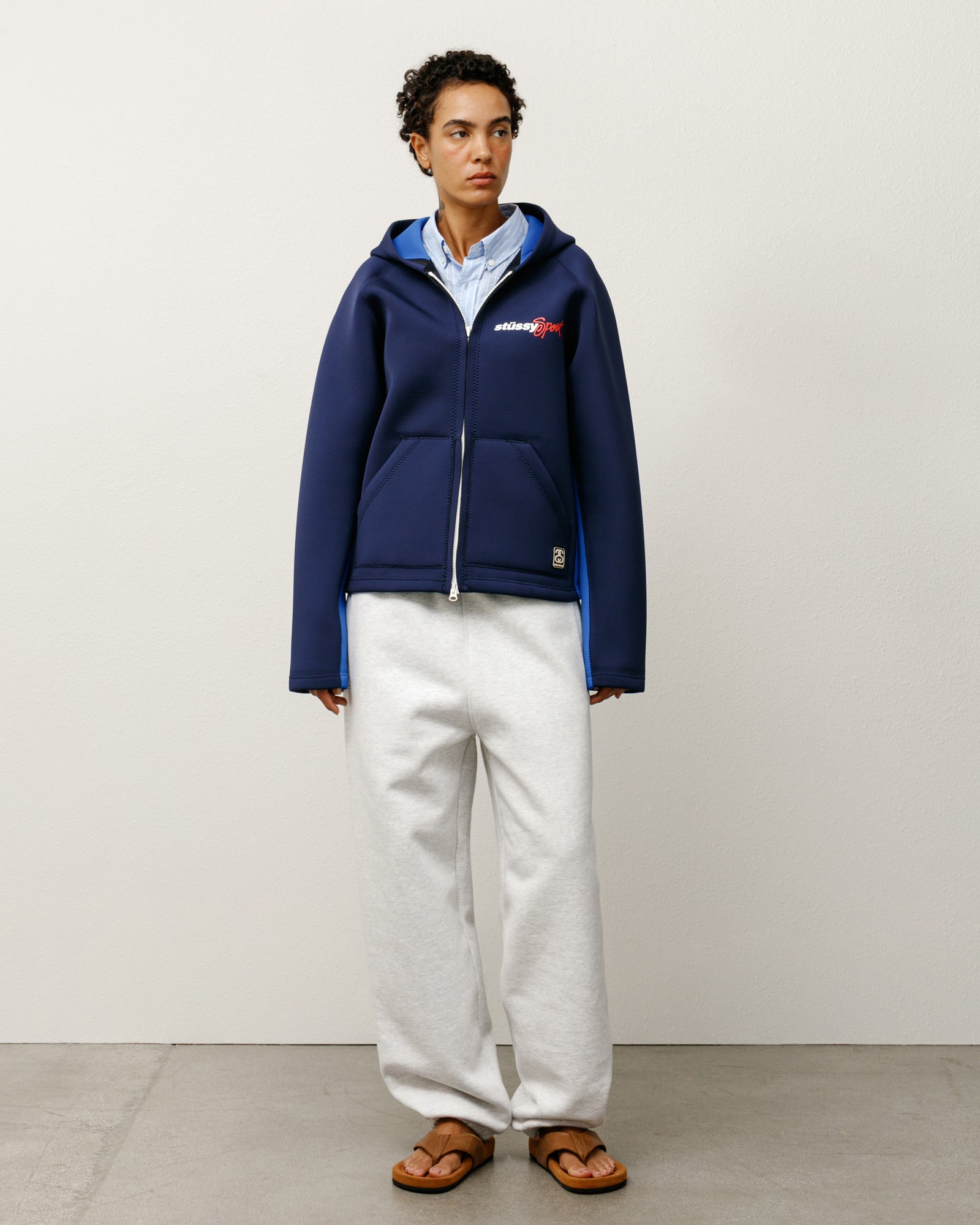 トップス Stussy WALES BONNER FLEECE ZIP HOODIE XL ☆ Stussy x Wales Bonner Fleece Zip Hoodie 公式コラボ