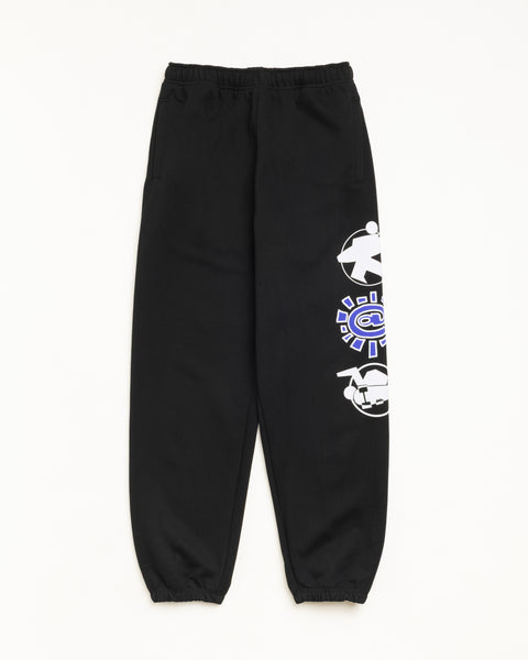 Stüssy & Always Stack Sweatpant Sweatpant in Black