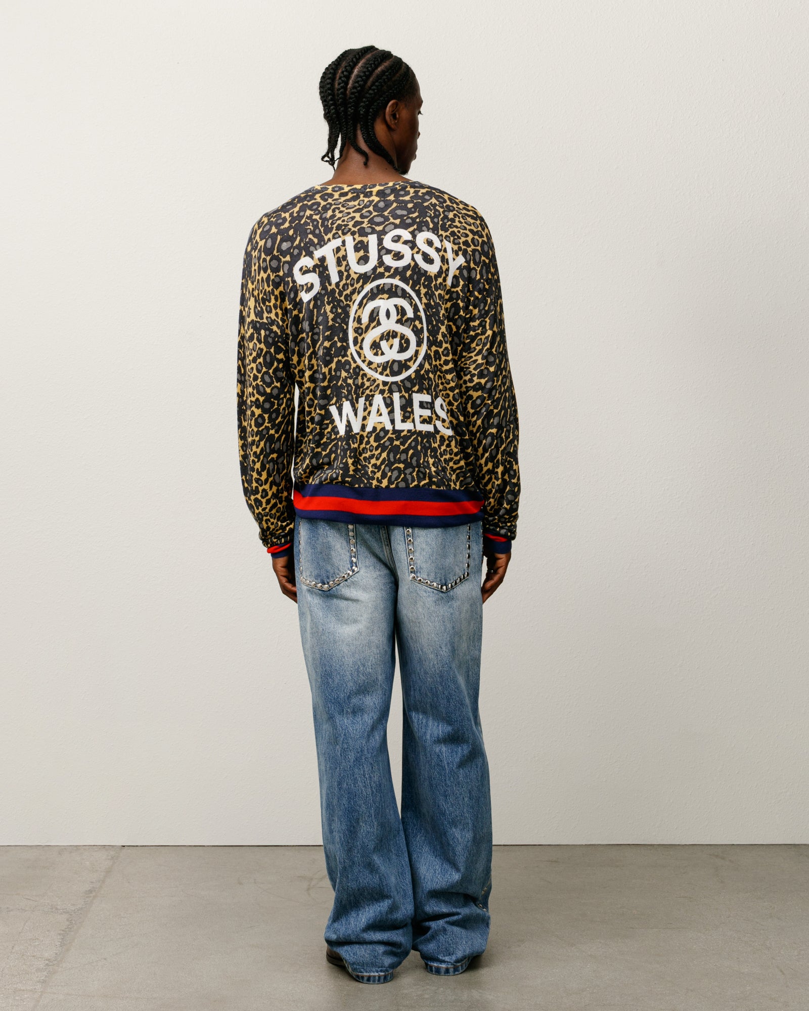 トップス STUSSY WALES BONNER LEOPARD SWEATER Wales Bonner Leopard Sweater – Golden | Sweaters & Knits