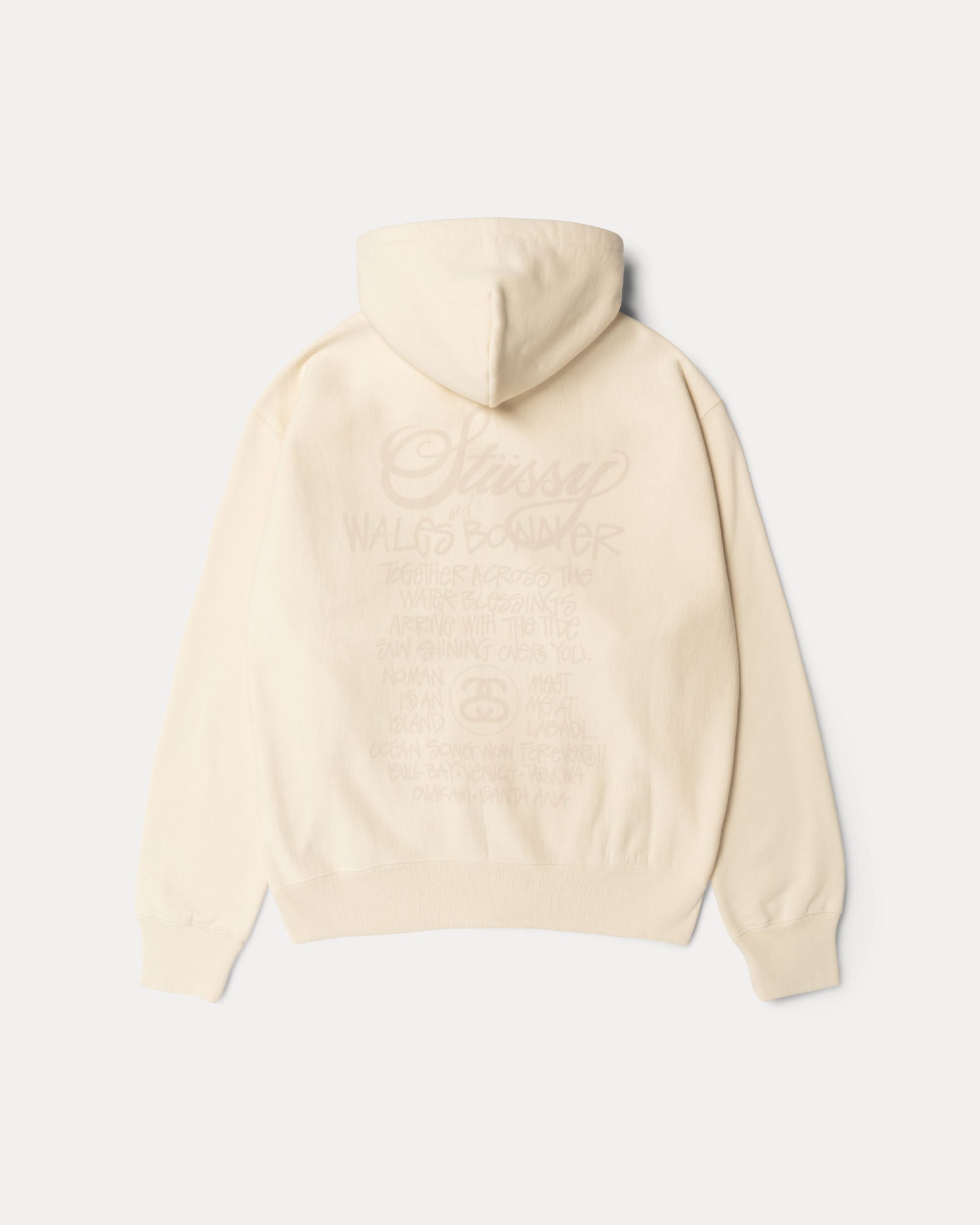 トップス Stussy WALES BONNER FLEECE ZIP HOODIE XL Wales Bonner Fleece Zip Hoodie – Ivory | Sweaters & Knits