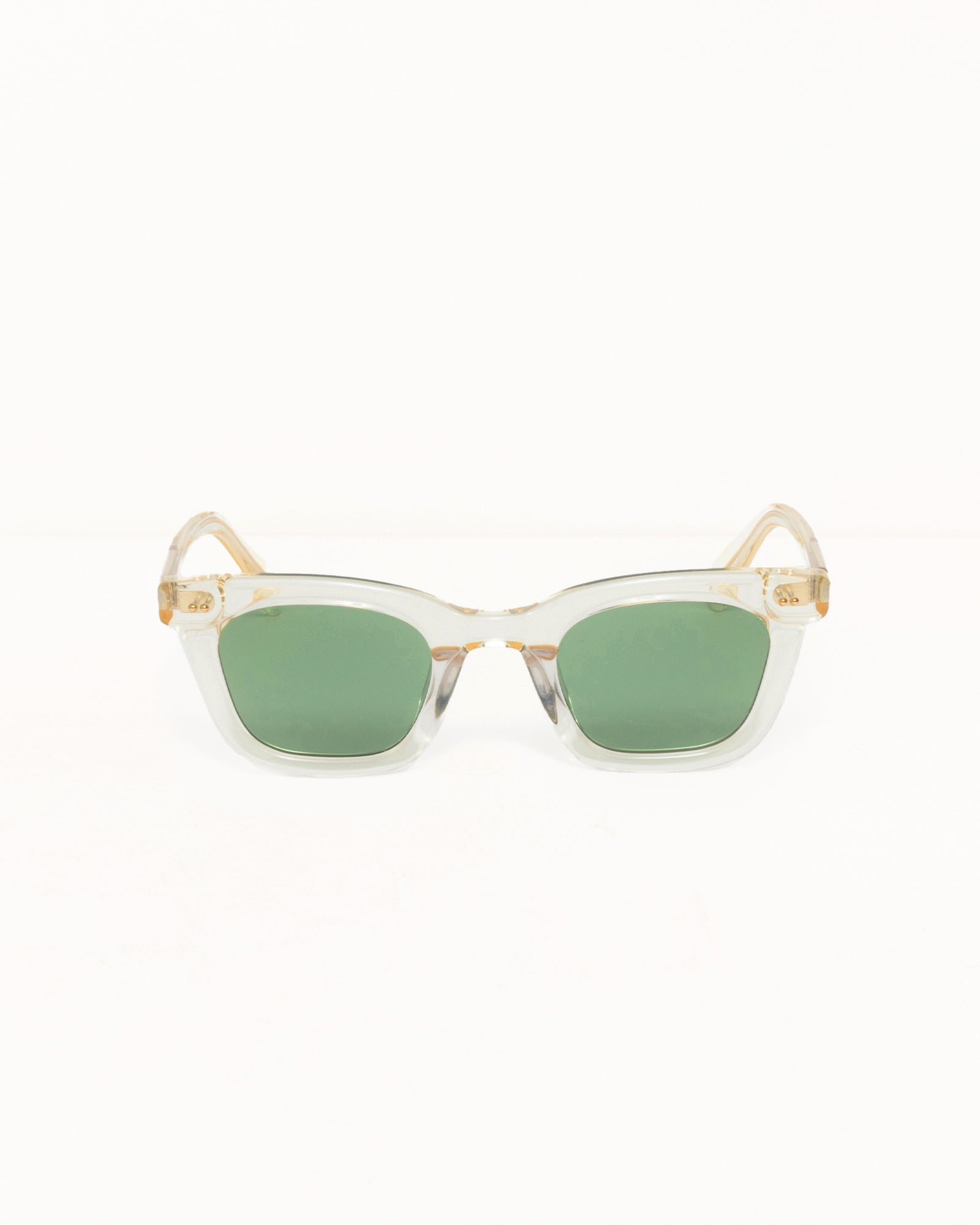 Ace Sunglasses Accessories In Bone / Green Lens