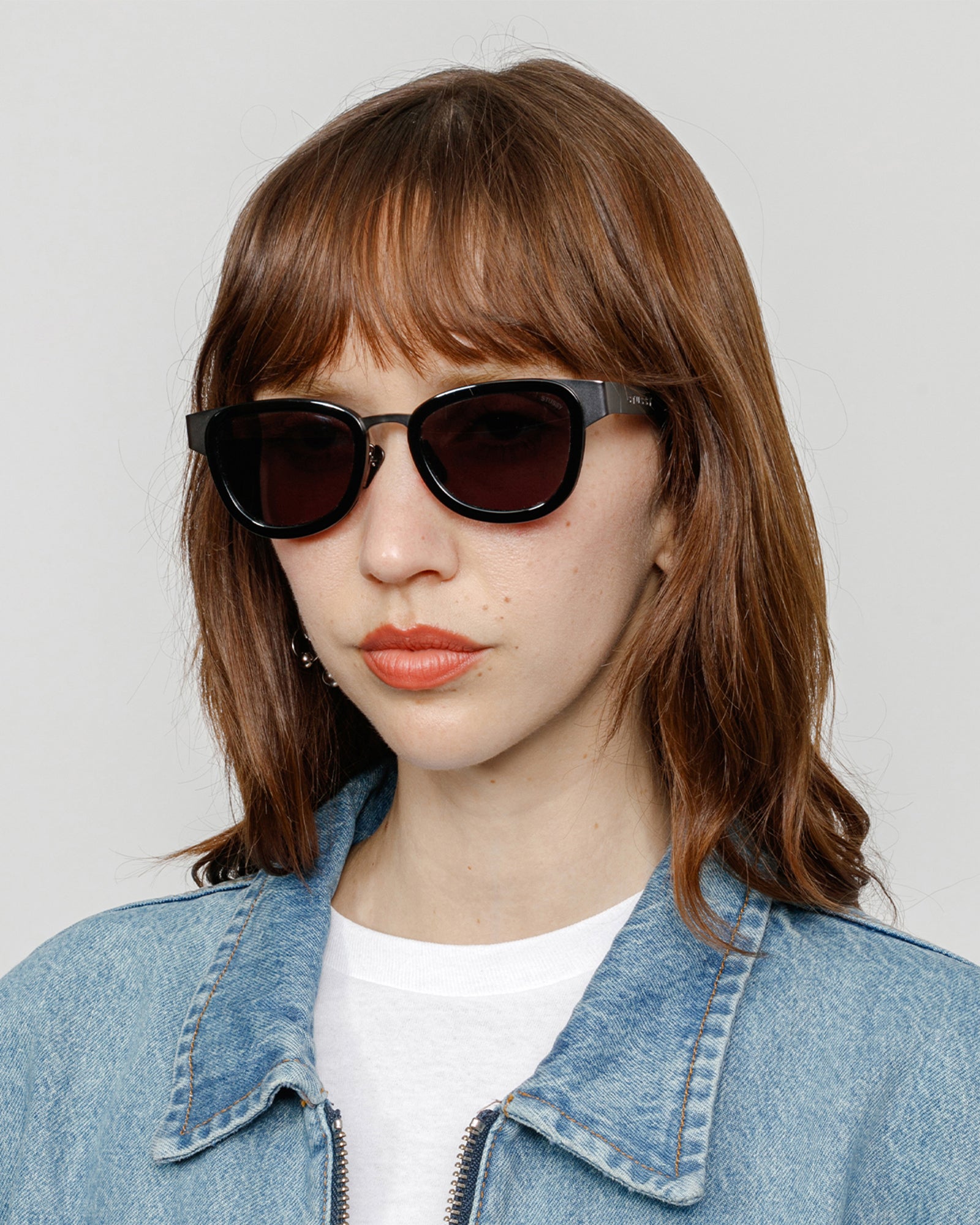 Vidal Sunglasses in gunmetal / black / black – Stüssy