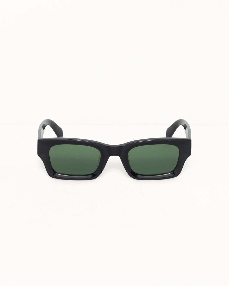 Vincent Sunglasses Accessories In Black / Green Lens