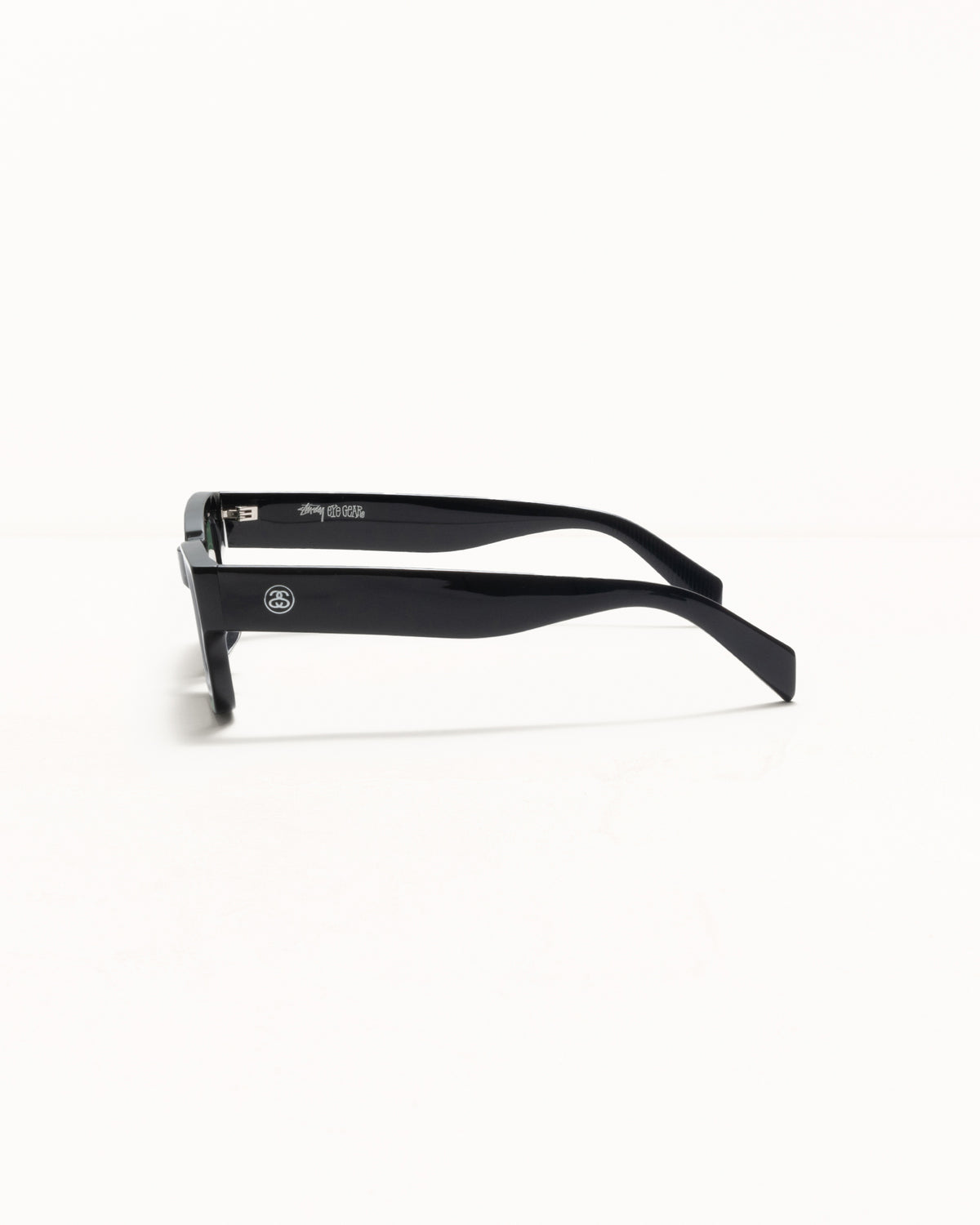 Vincent Sunglasses – Black / Green Lens | Accessories | Stüssy