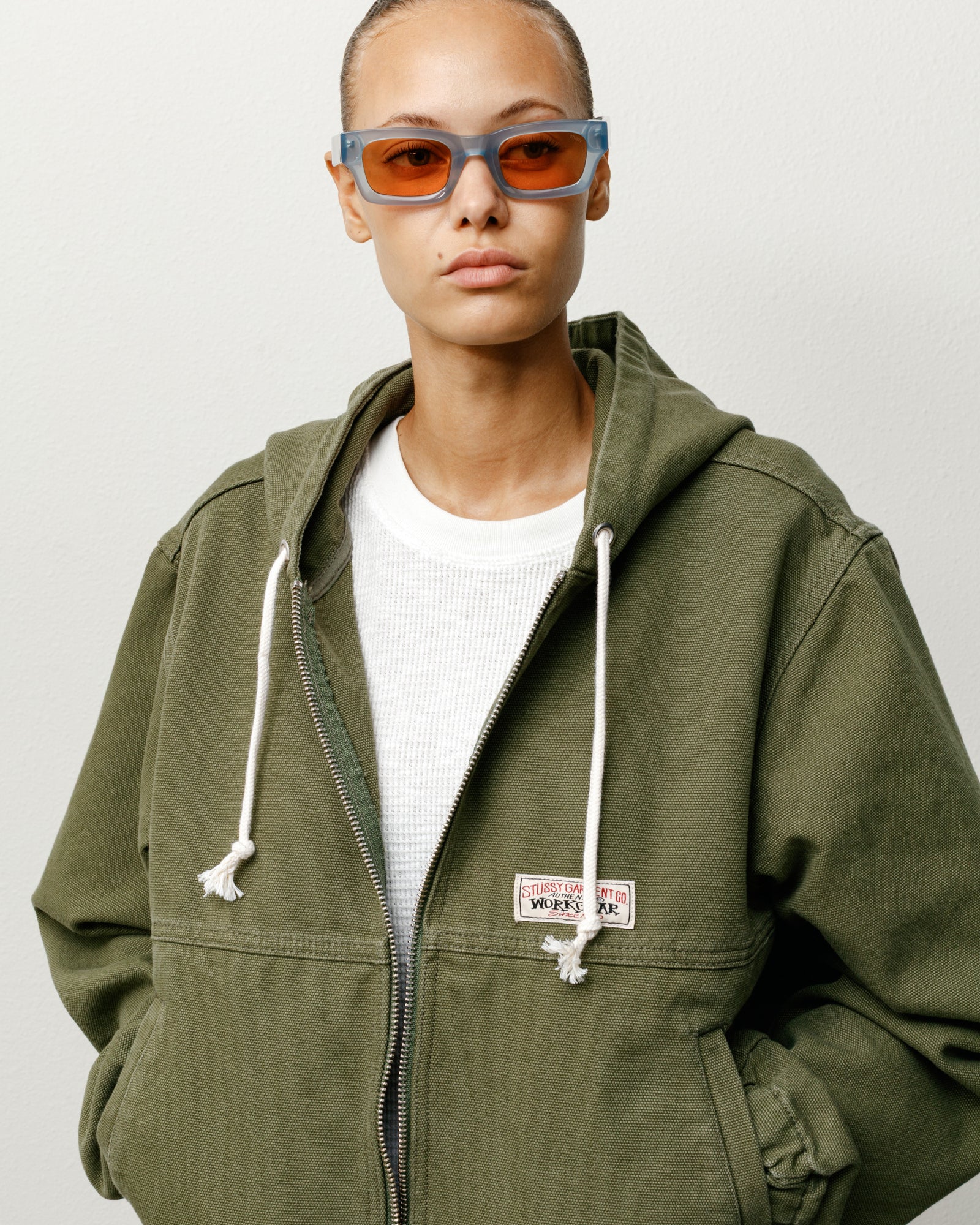 Vincent Sunglasses Accessories In Slate Blue / Orange Lens