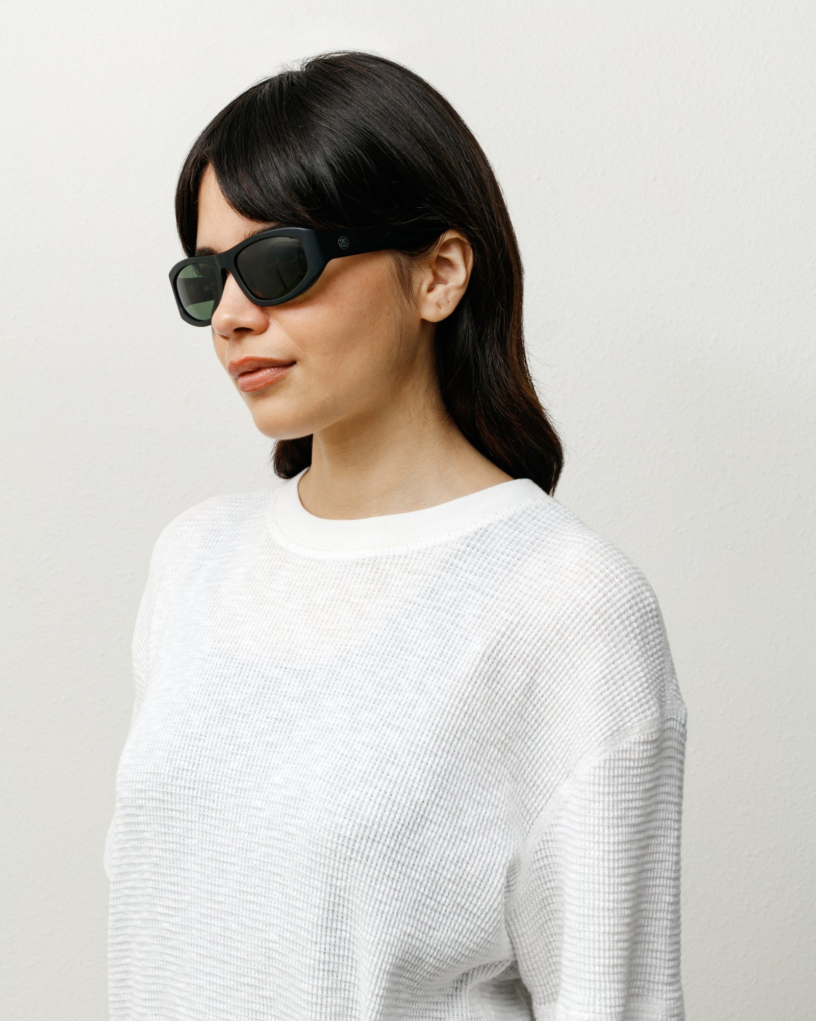 Landon Sunglasses – Matte Black/Green Lens | Eyegear | Stüssy