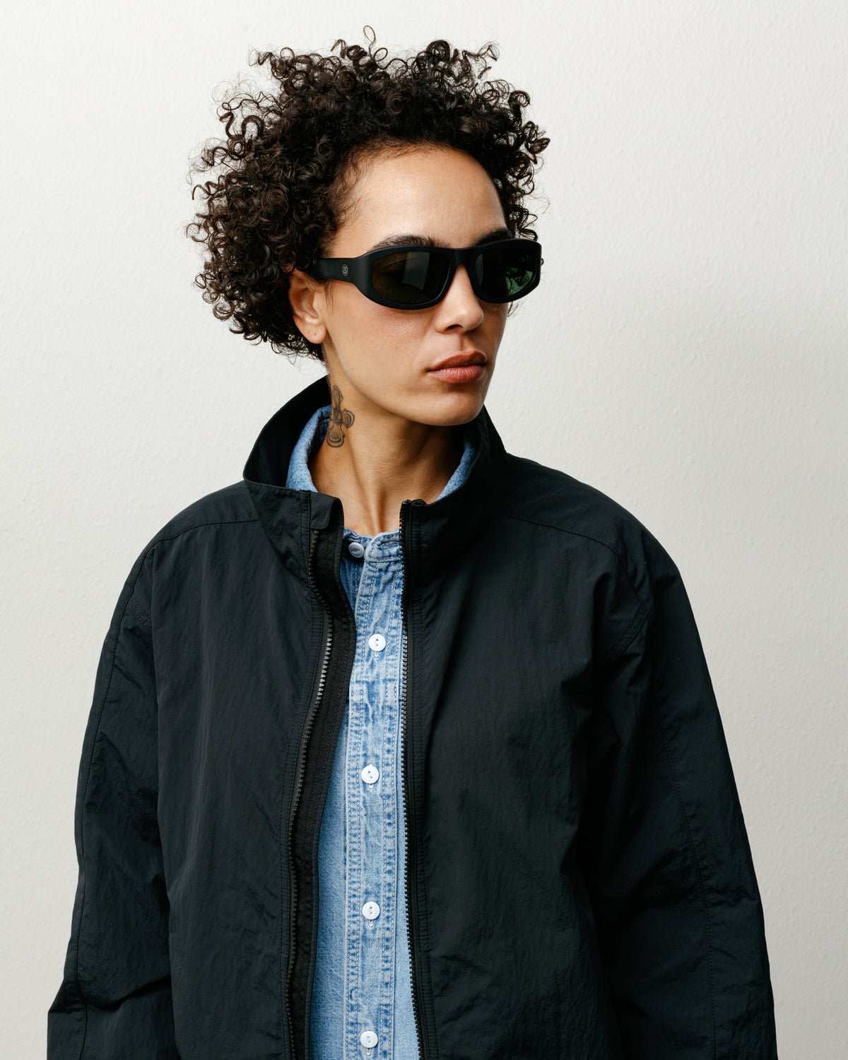 Landon Sunglasses – Matte Black/Green Lens | Eyegear | Stüssy