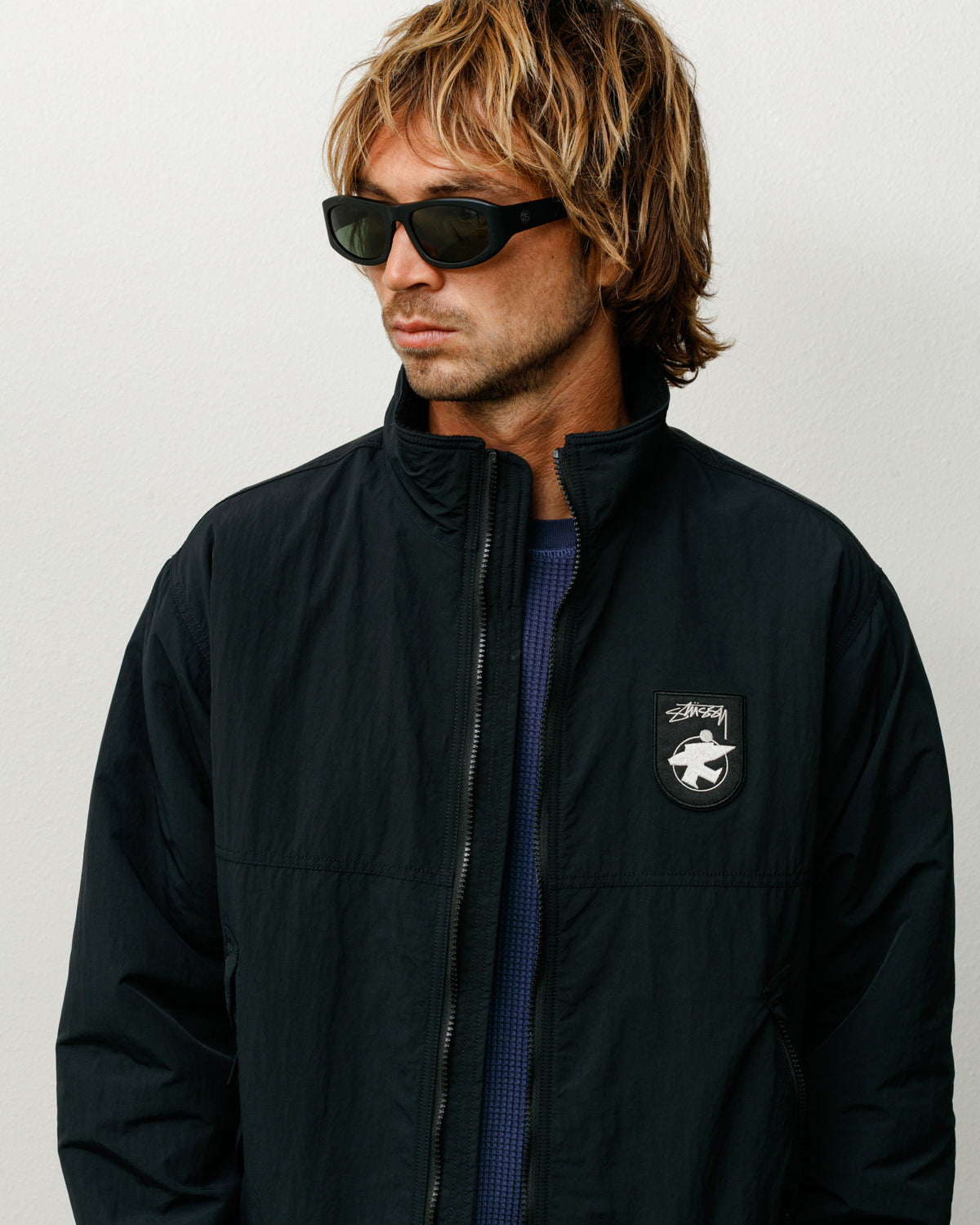 Landon Sunglasses – Matte Black/Green Lens | Eyegear | Stüssy