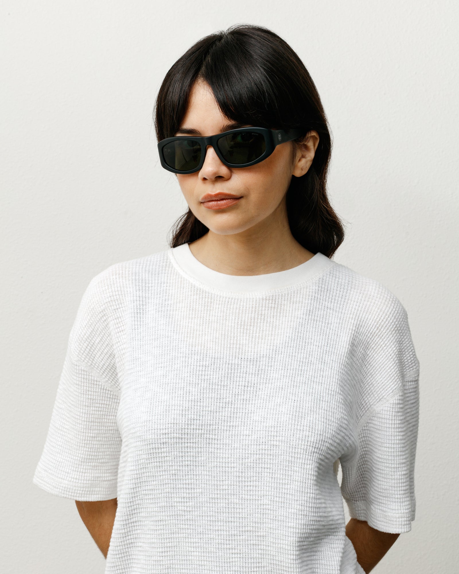 Landon Sunglasses – Matte Black/Green Lens | Eyegear | Stüssy