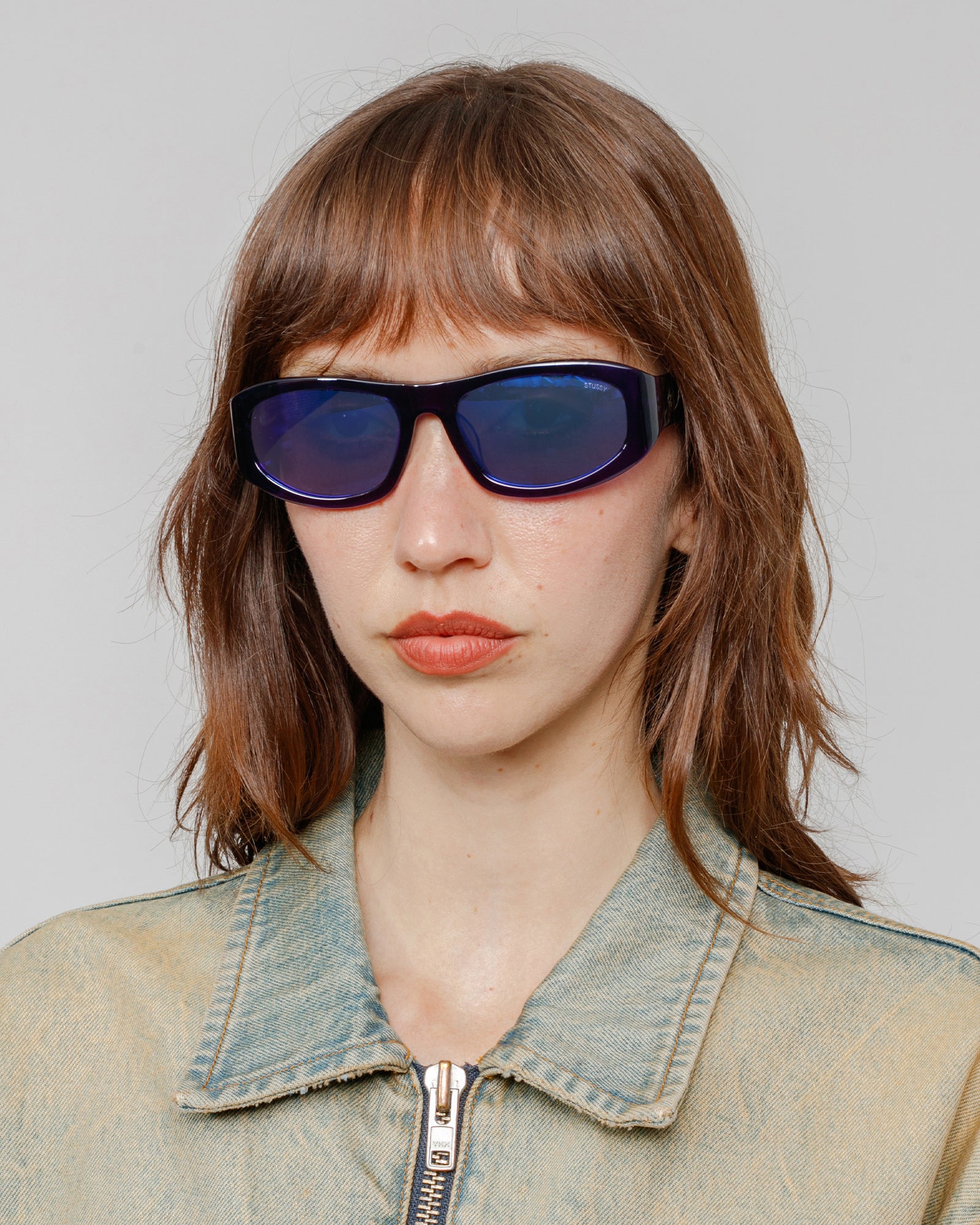 Landon Sunglasses in ultraviolet/midnight flare – Stüssy 
