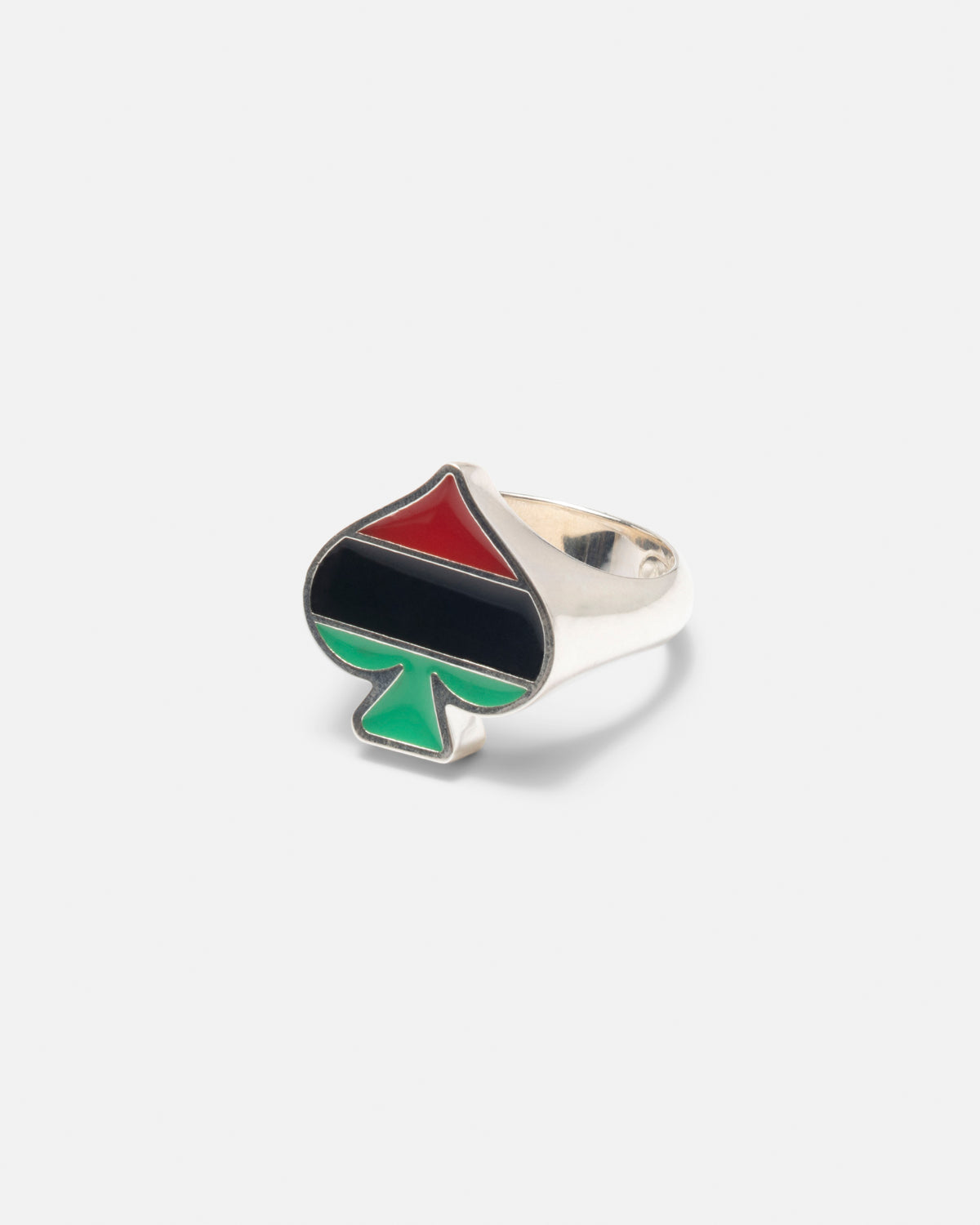 Stüssy & Denim Tears Spade Ring in silver – Stüssy