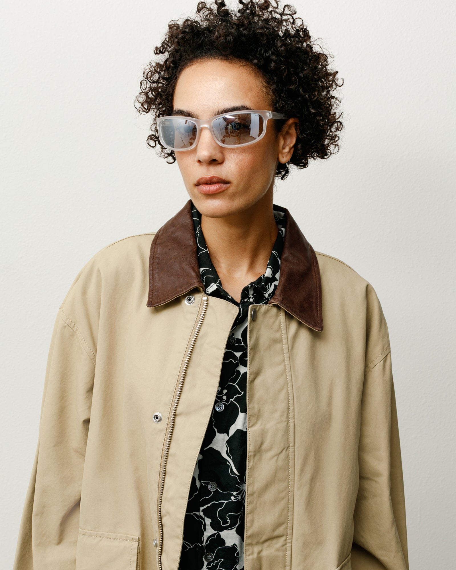 Julian Sunglasses – Frost Clear/Mirror Lens | Eyegear | Stüssy