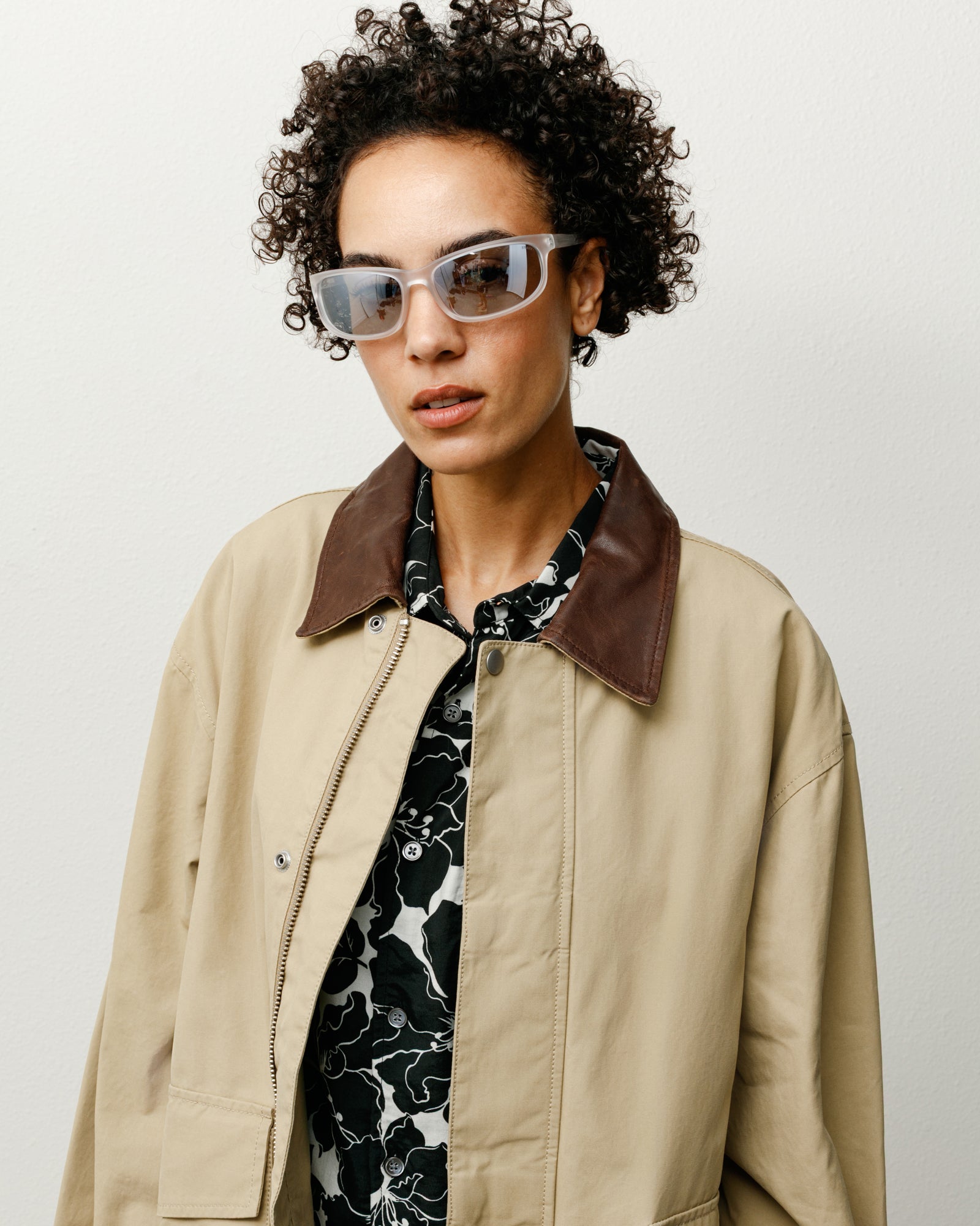 Julian Sunglasses – Frost Clear/Mirror Lens | Eyegear | Stüssy