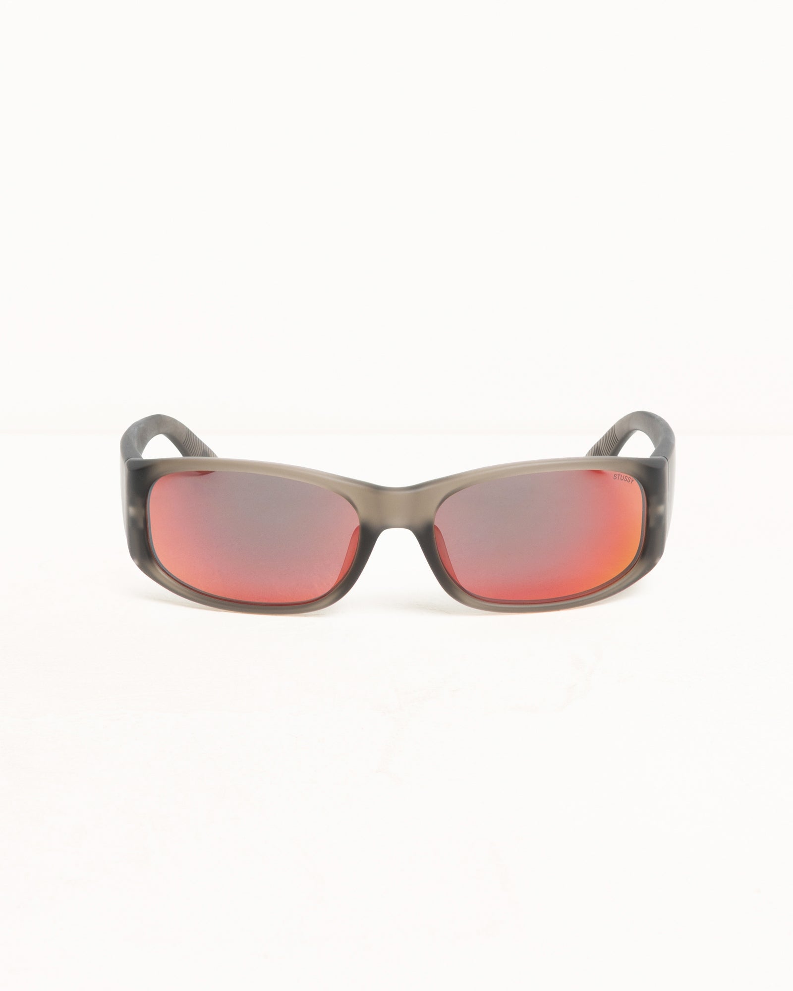Mikey Polarized Sunglasses – Frost Smoke/Polar Red Lens | Eyegear