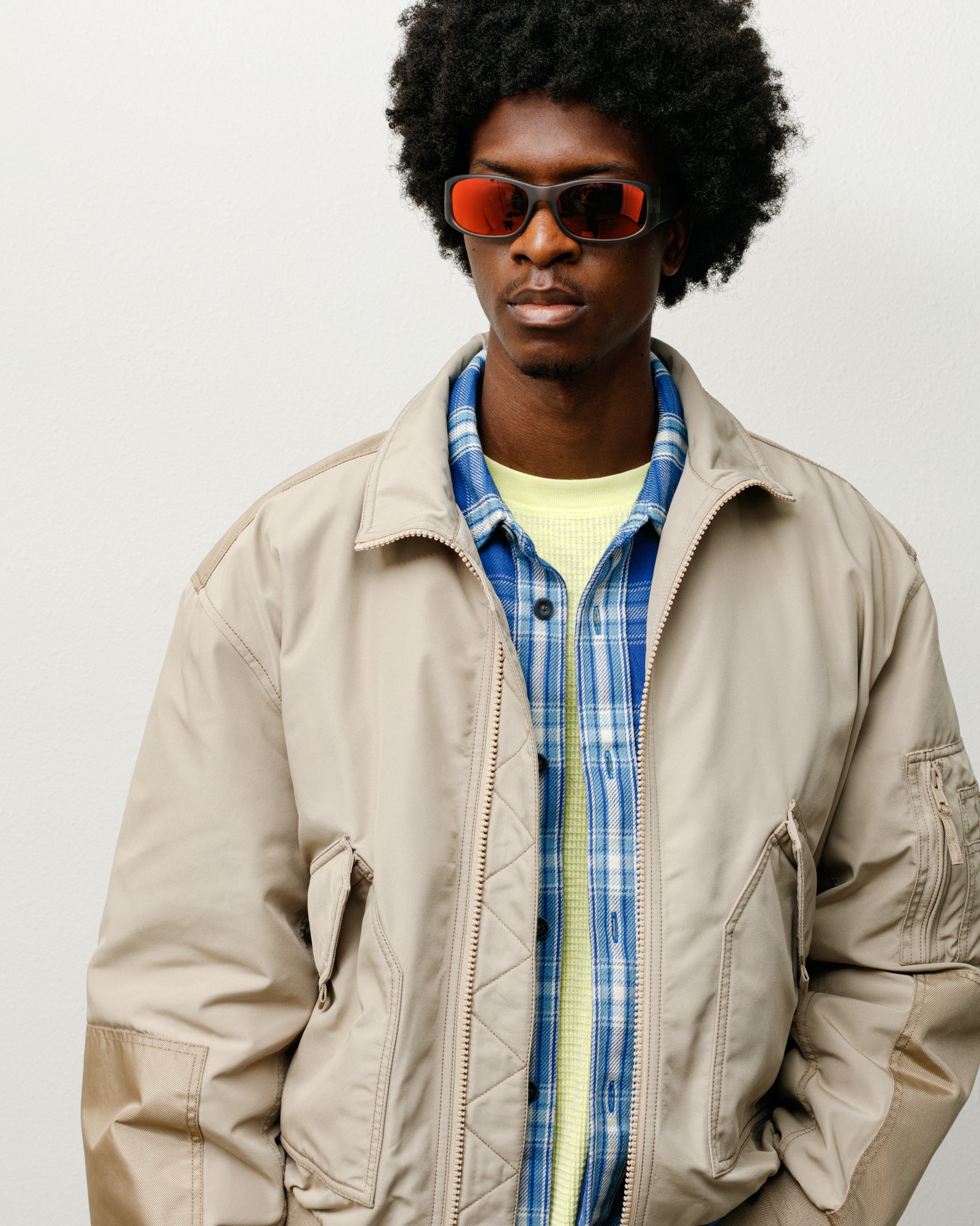 Mikey Sunglasses Accessories In Frost Smk/polr Red Lens