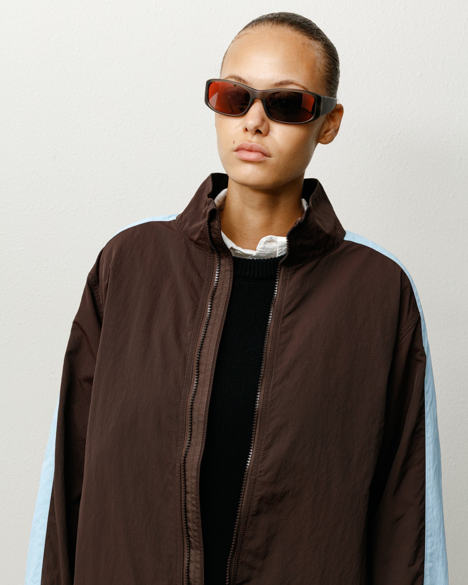 Mikey Sunglasses Accessories In Frost Smk/polr Red Lens