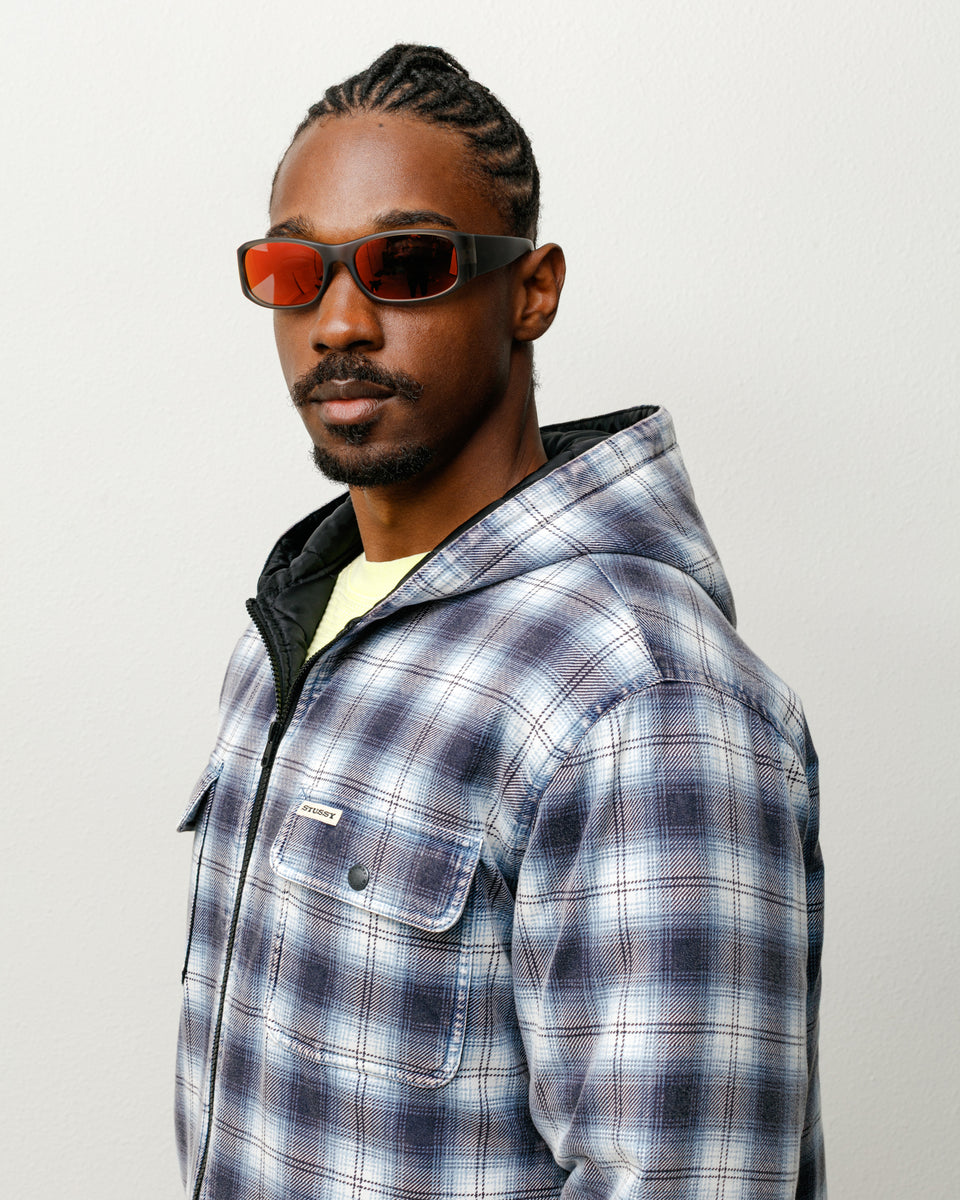 Mikey Sunglasses Accessories In Frost Smk/polr Red Lens