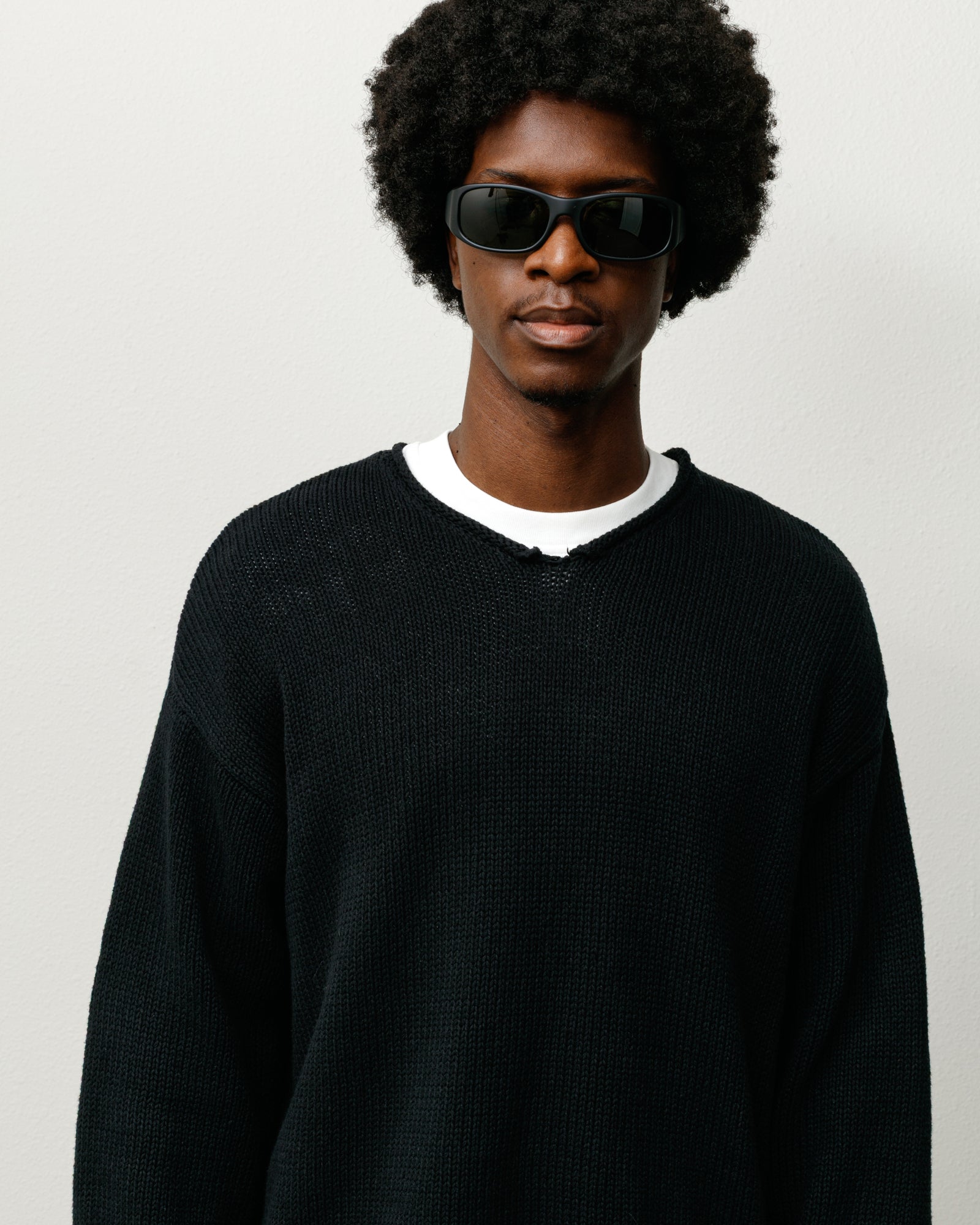 Mikey Sunglasses – Rubber Black/Dark Green Lens | Eyegear | Stüssy