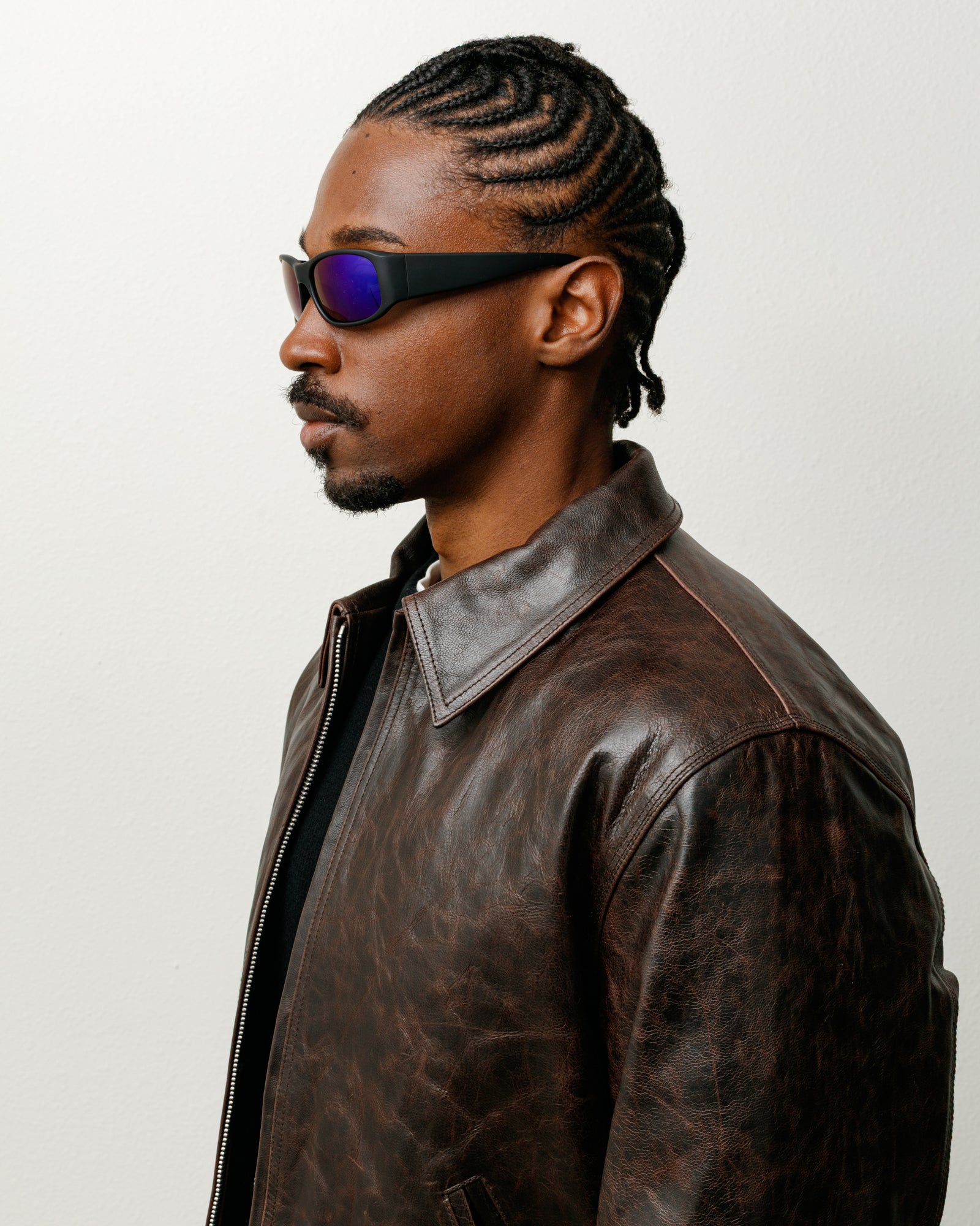 Mikey Polarized Sunglasses – Rubber Black/Polar Dark Blue Lens