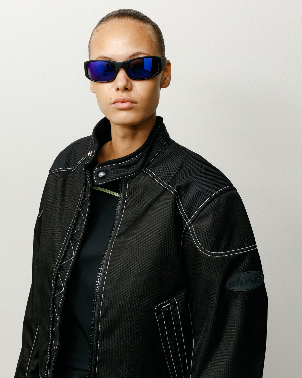 Mikey Polarized Sunglasses – Rubber Black/Polar Dark Blue Lens 