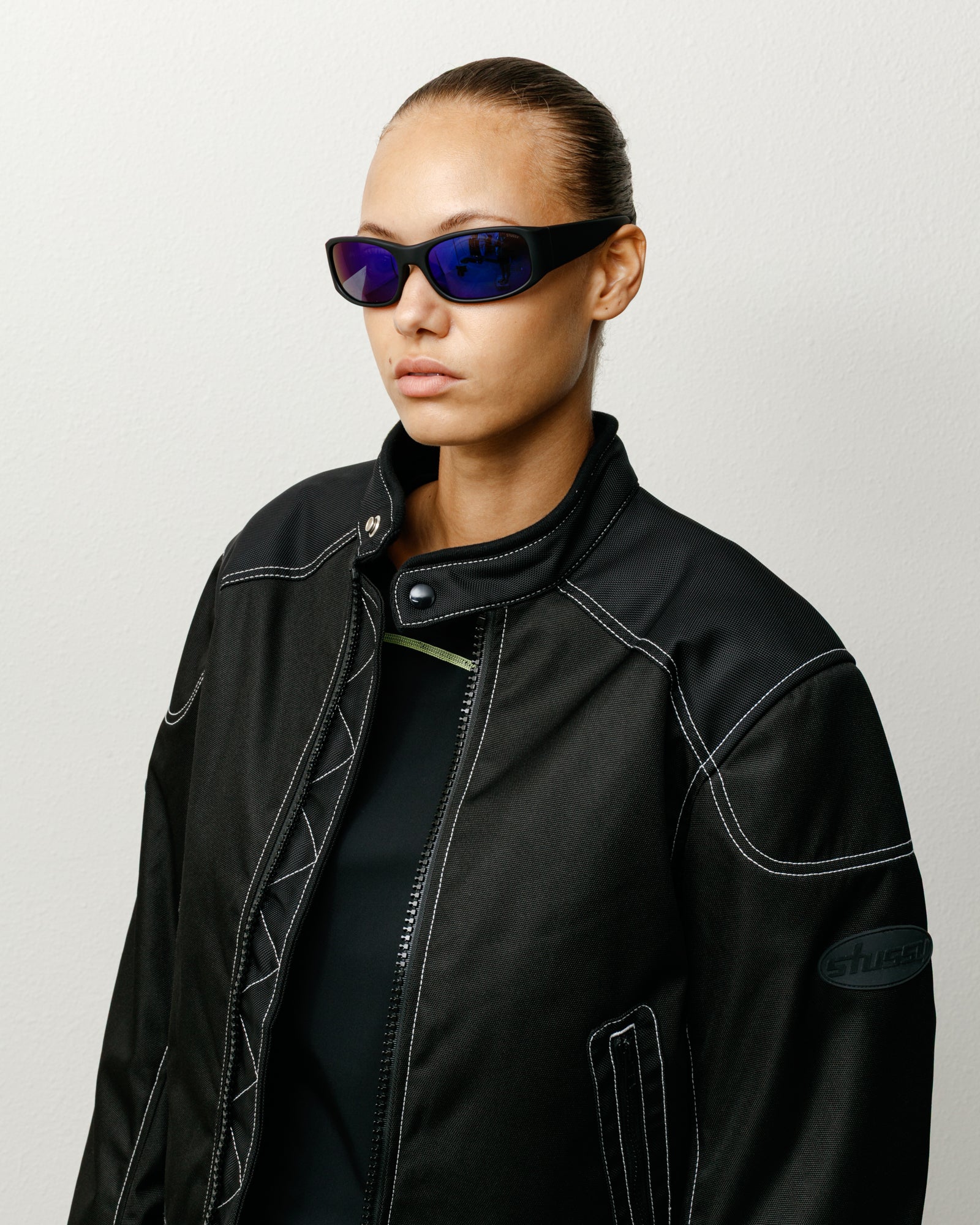 Mikey Sunglasses Accessories In Rubr Blk/polr Drk Blu Lens