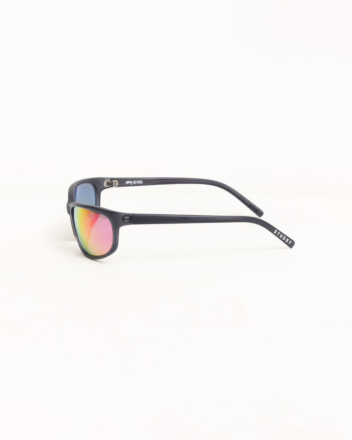 Stussy Tears Julian Sunglasses Unisex In Frost Blk/polr Violet Lens