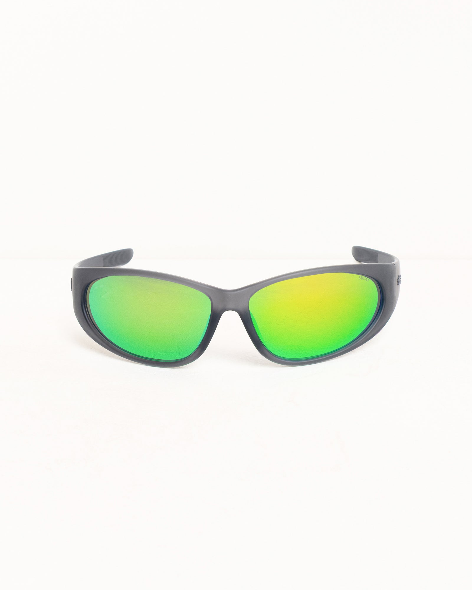 Adrian Sunglasses – Frost Grey/Green Mirror Lens | Eyegear | Stüssy