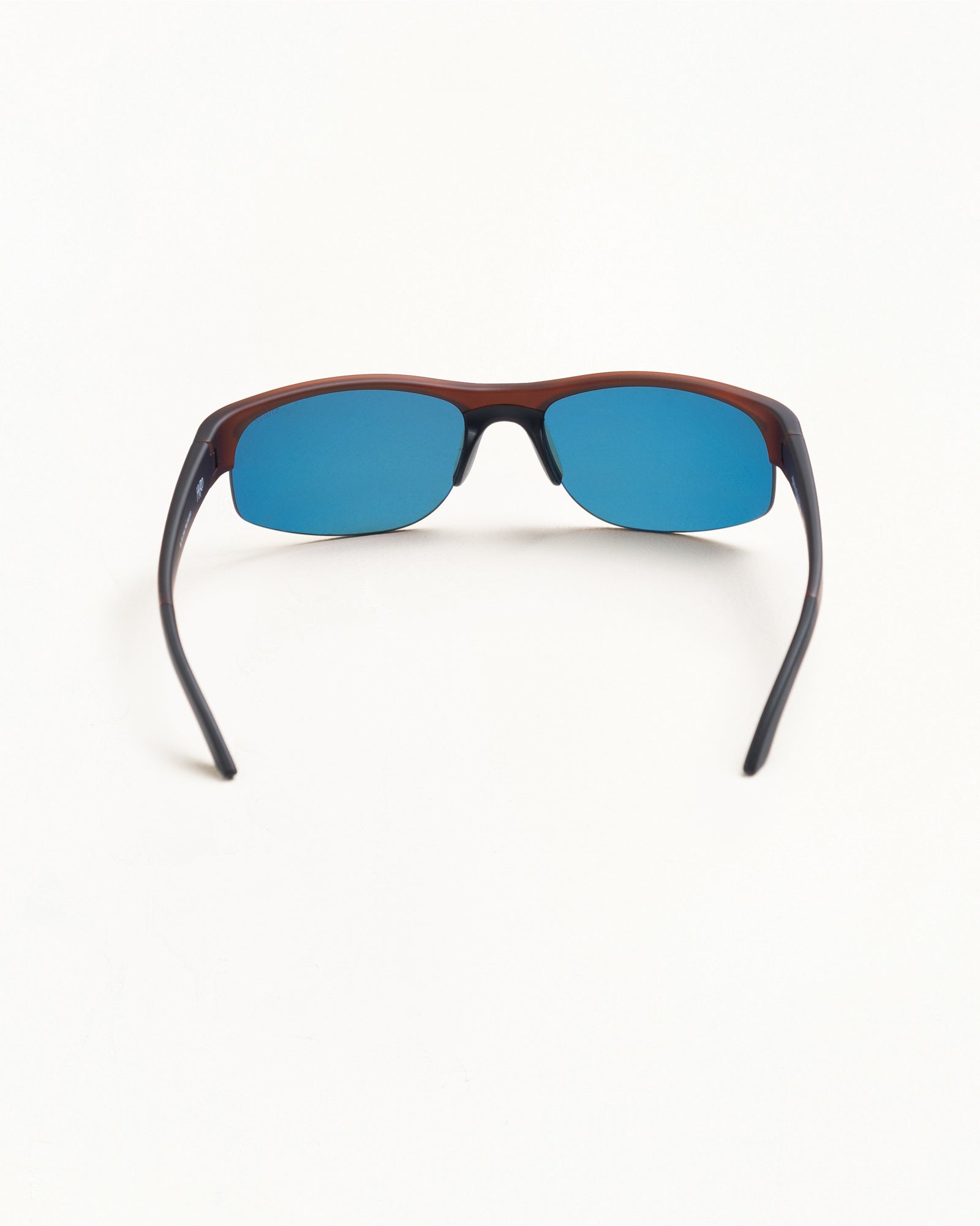 Hiro Sunglasses Unisex In Frost Brown/red Mirror Lens