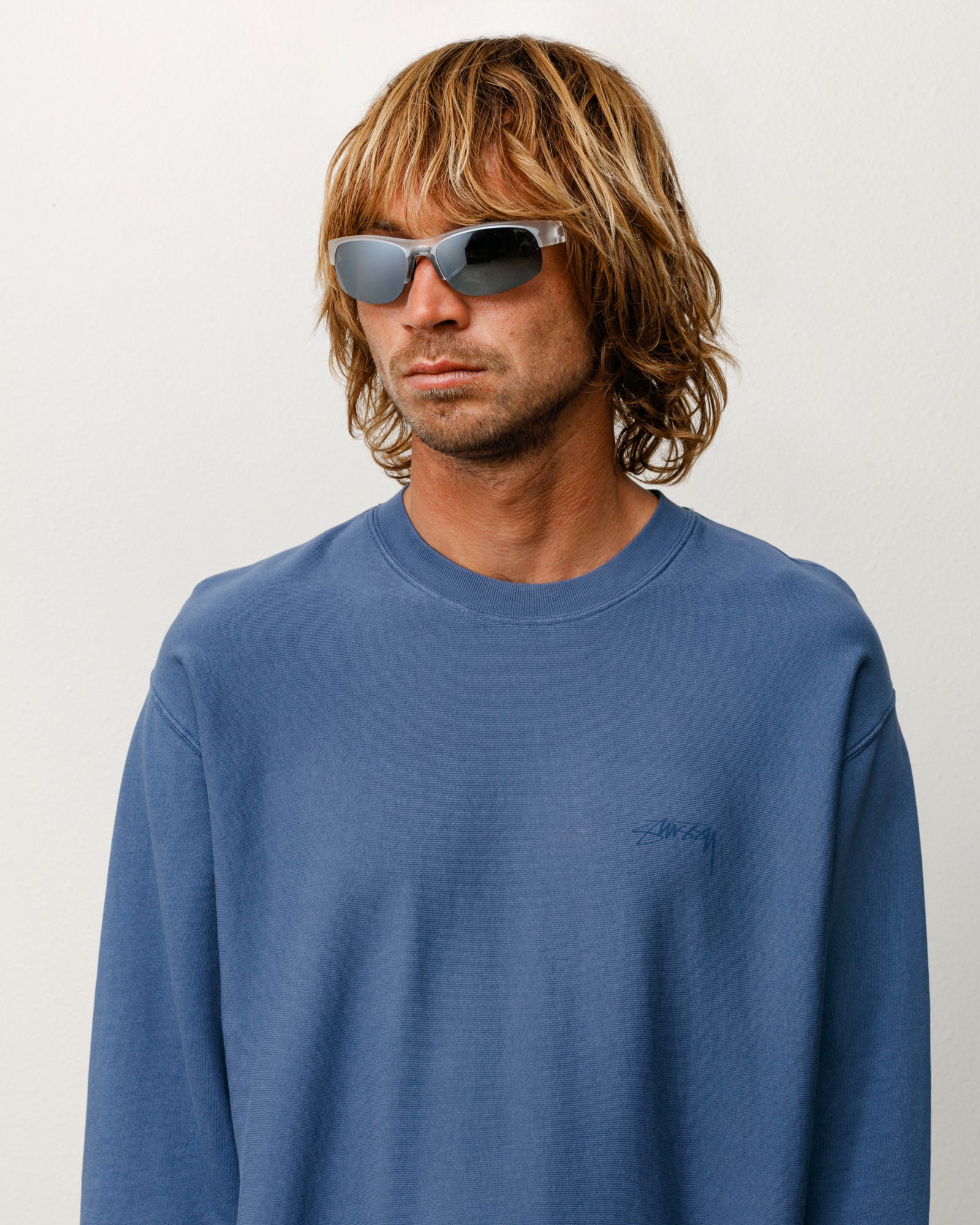 Hiro Sunglasses – Frost Clear/Mirror Lens | Eyegear | Stüssy