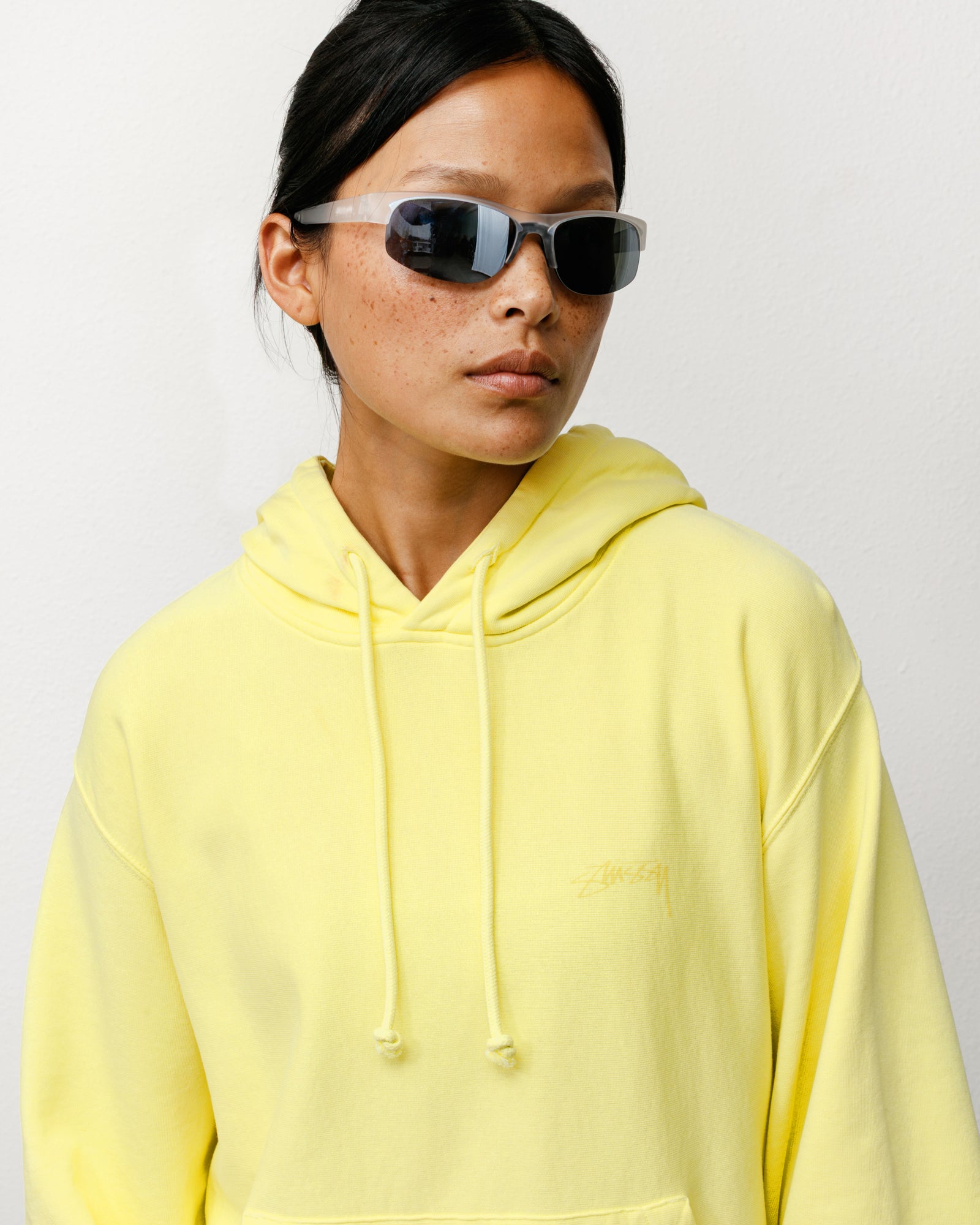 Hiro Sunglasses – Frost Clear/Mirror Lens | Eyegear | Stüssy