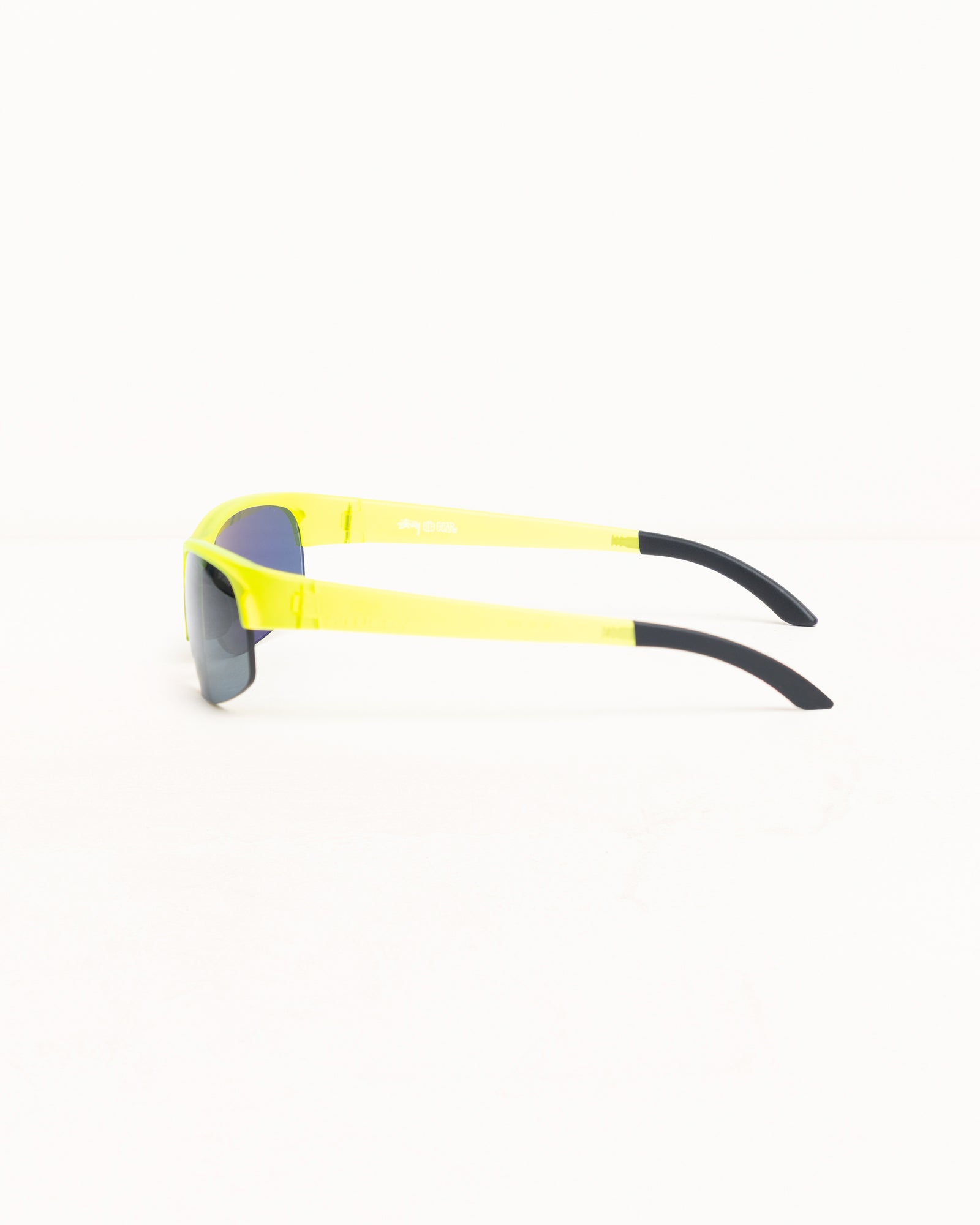 Hiro Sunglasses Unisex In Frost Yellow/black Lens